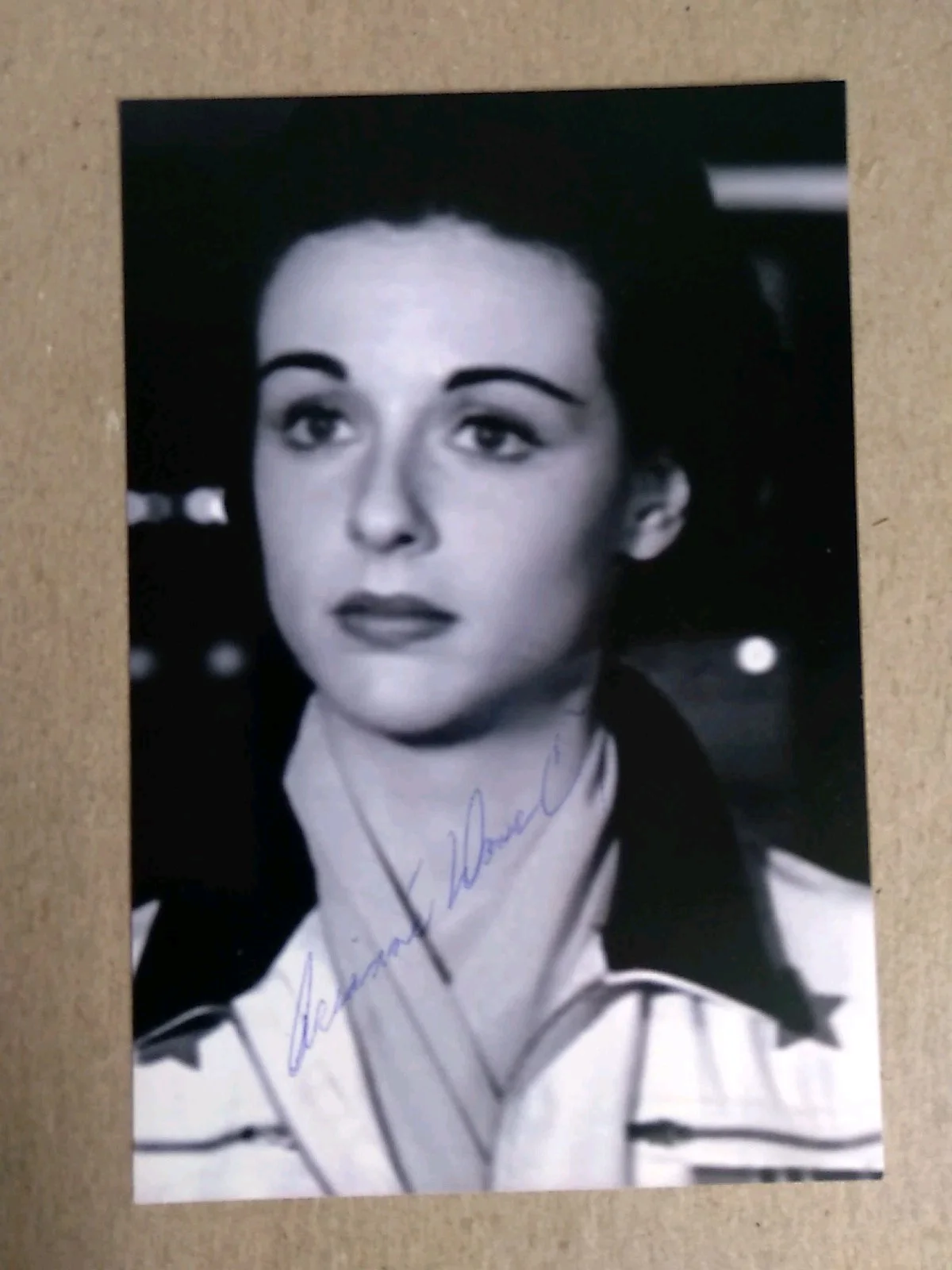 Arianne Ulmer Actress And Producer Autographed 6x4 Black And White Photo Signed, изображение 2