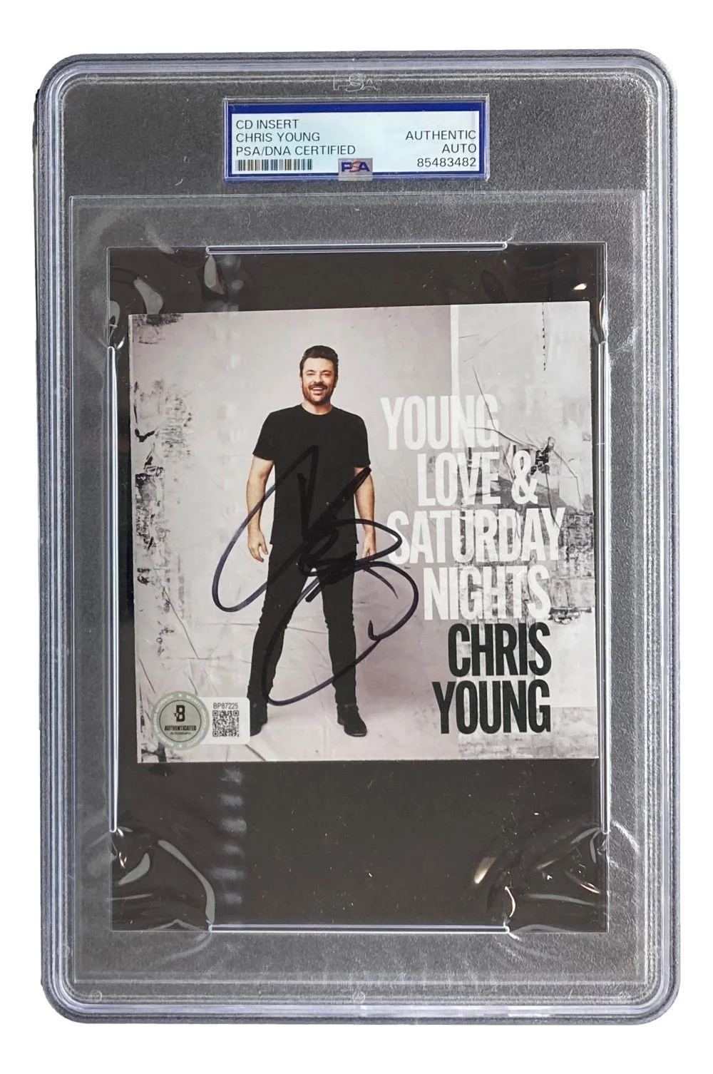 Chris Young — Chris Young Signed Slabbed Young Love & Saturday Nights CD Booklet PSA