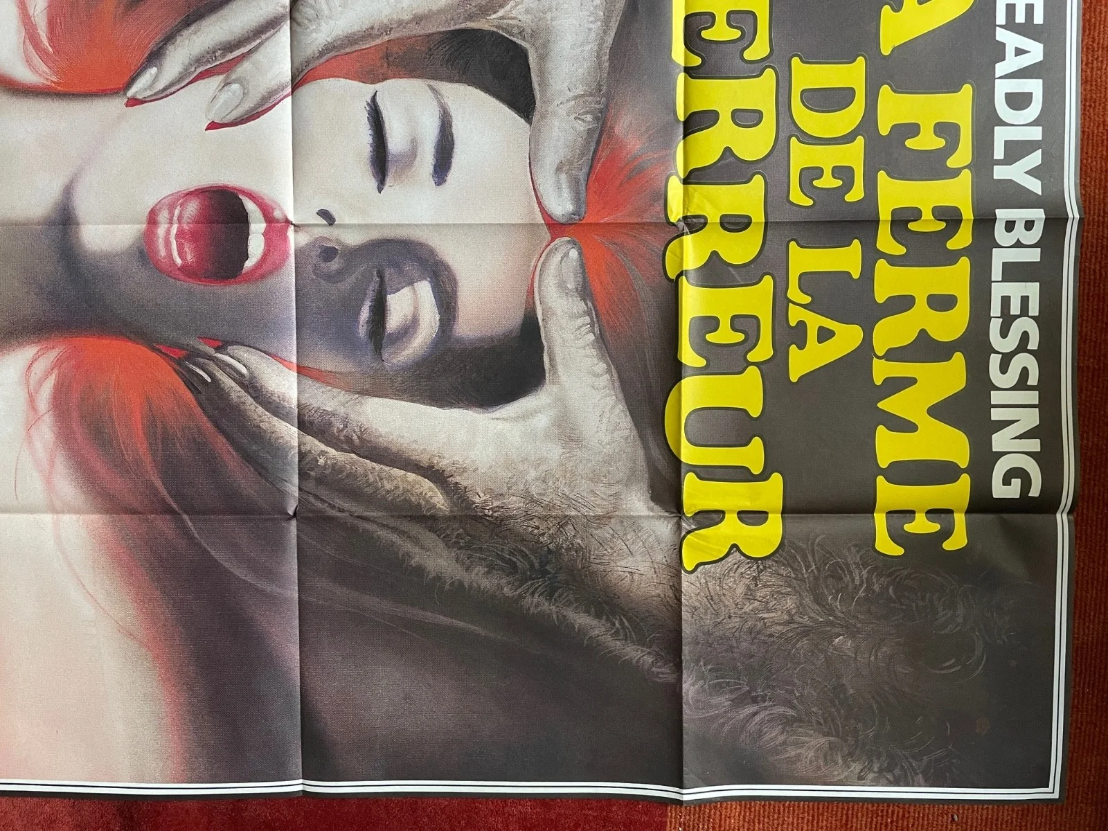 DEADLY BLESSING (1981) Original French Movie Poster Wes Craven, Sharon Stone, изображение 5