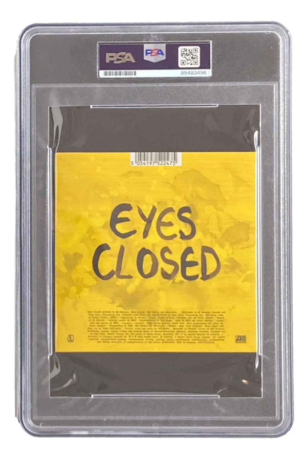 Ed Sheeran — Ed Sheeran Signed Slabbed Eyes Closed CD Booklet PSA, image 2