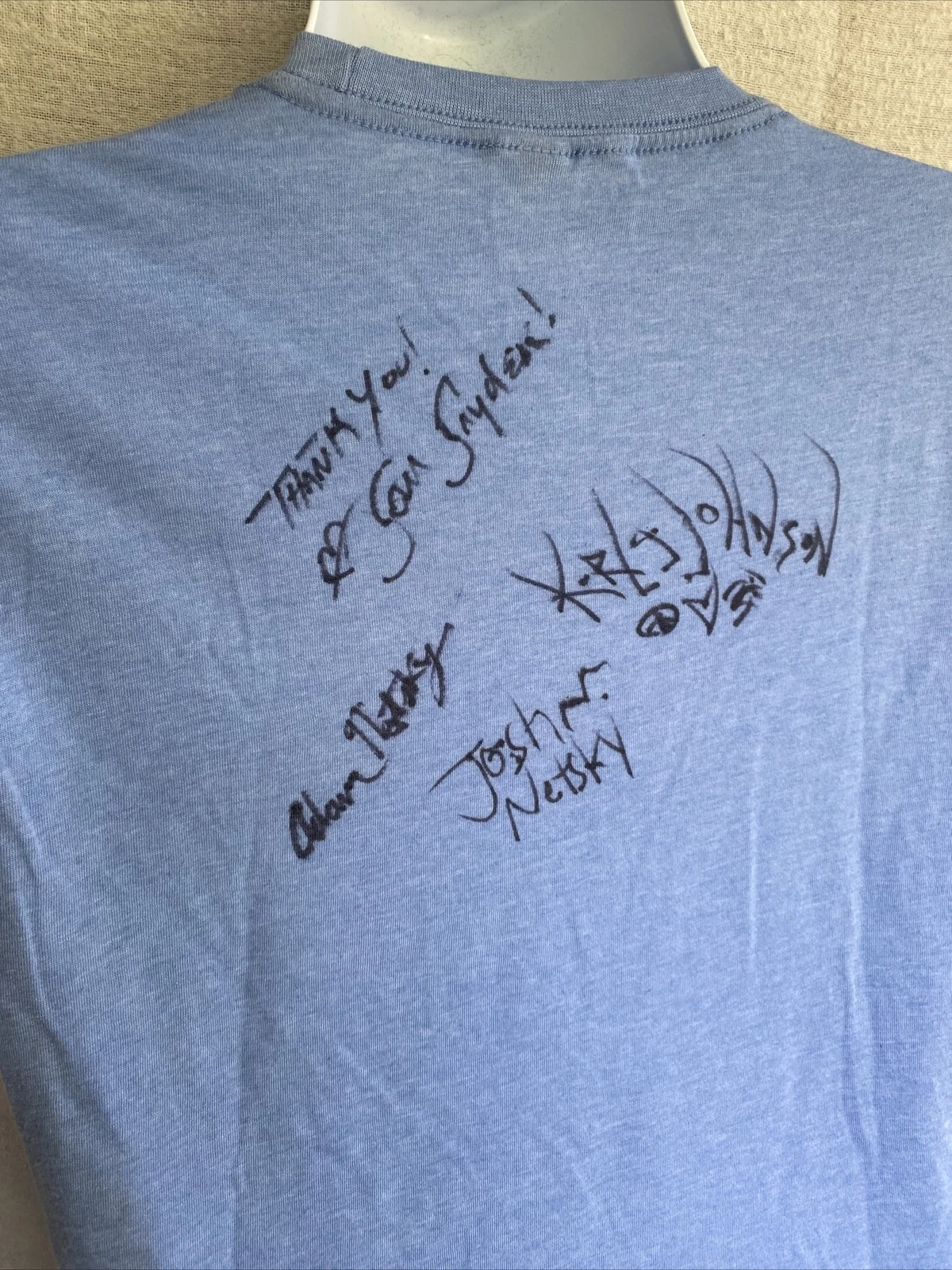 Rare Maybird Band Signed Josh Adam Netsky Kurt Johnson Sam Snyder Concert Shirt, изображение 2