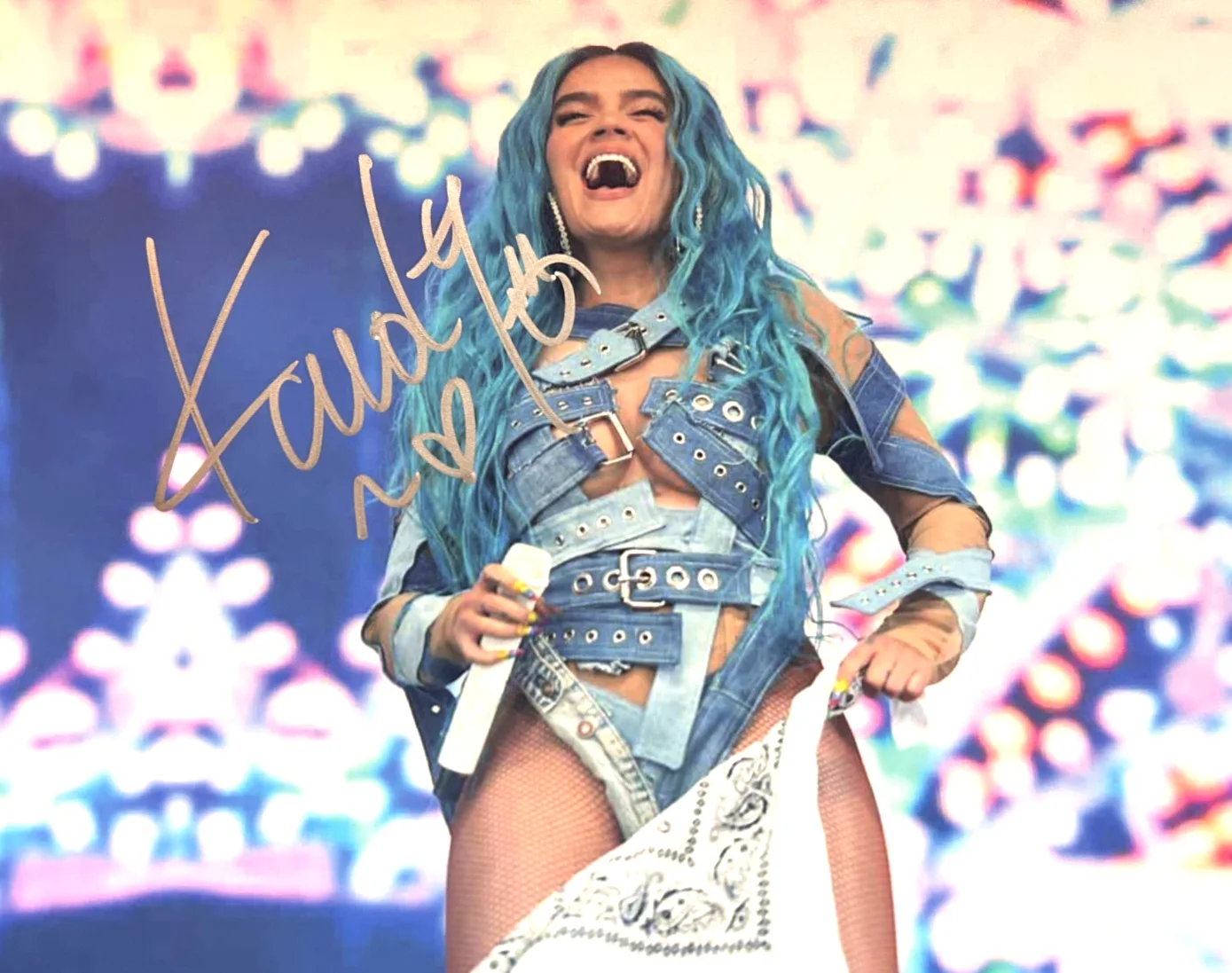 KAROL G Signed Original 8x10" Authentic Autograph GENUINE w/COA, image 3