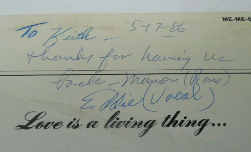 MILLER & EATON Autographed Love Is A Living Thing LP FREE SHIP! Marion & Eddie, изображение 3