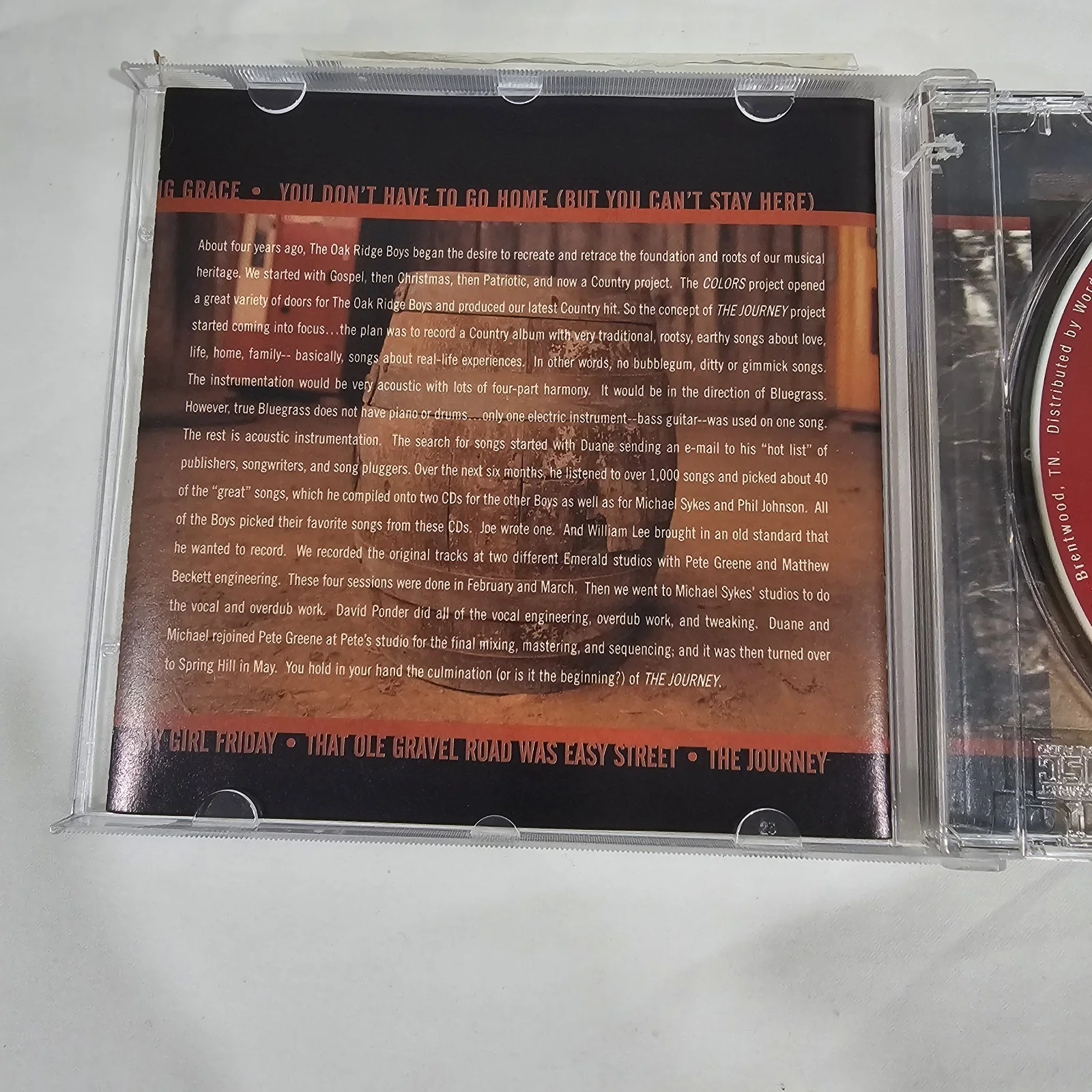 The Oak Ridge Boys Signed Cd "The Journey", image 4