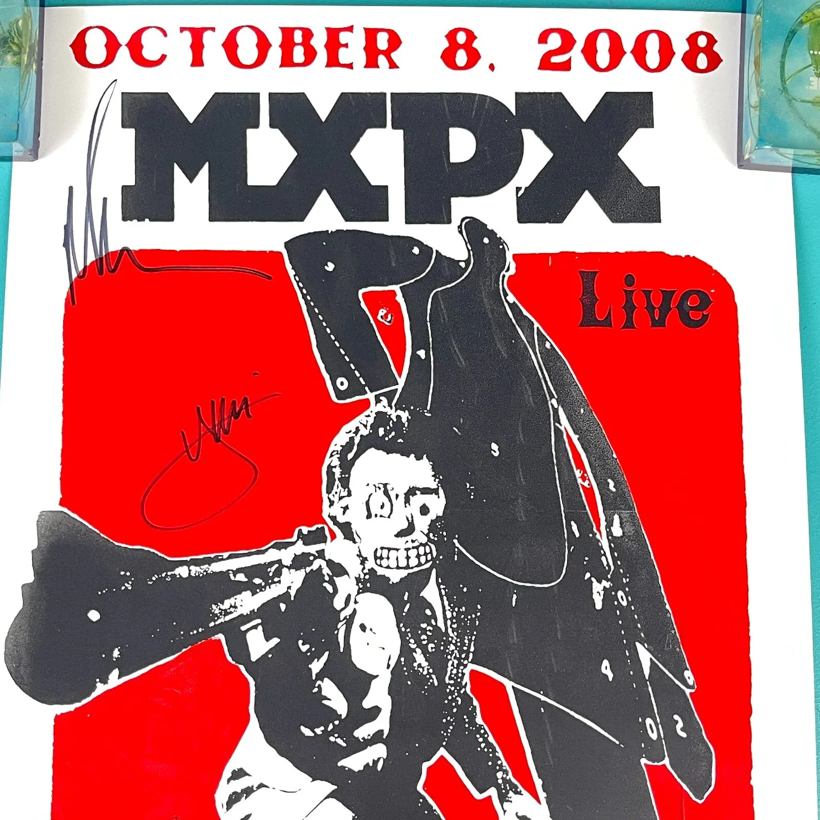 SIGNED 2008 MXPX The Icon Pocatell Idaho Poster - Neutralboy + Madison Lights, изображение 2