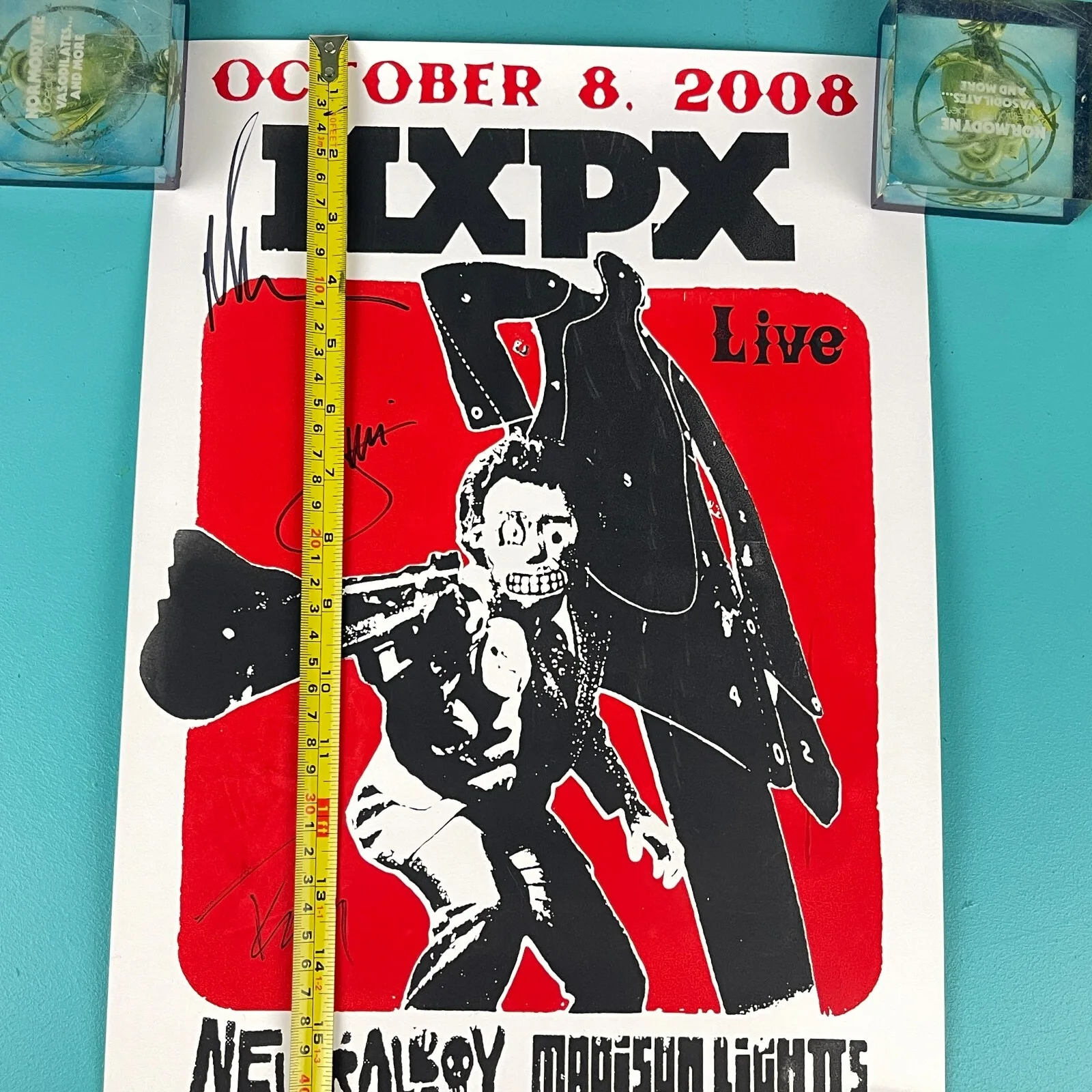 SIGNED 2008 MXPX The Icon Pocatell Idaho Poster - Neutralboy + Madison Lights, изображение 4