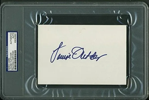 Louise Fletcher — Louise Fletcher Authentic Signed 4X6 Index Card Autographed PSA/DNA Slabbed, изображение 2