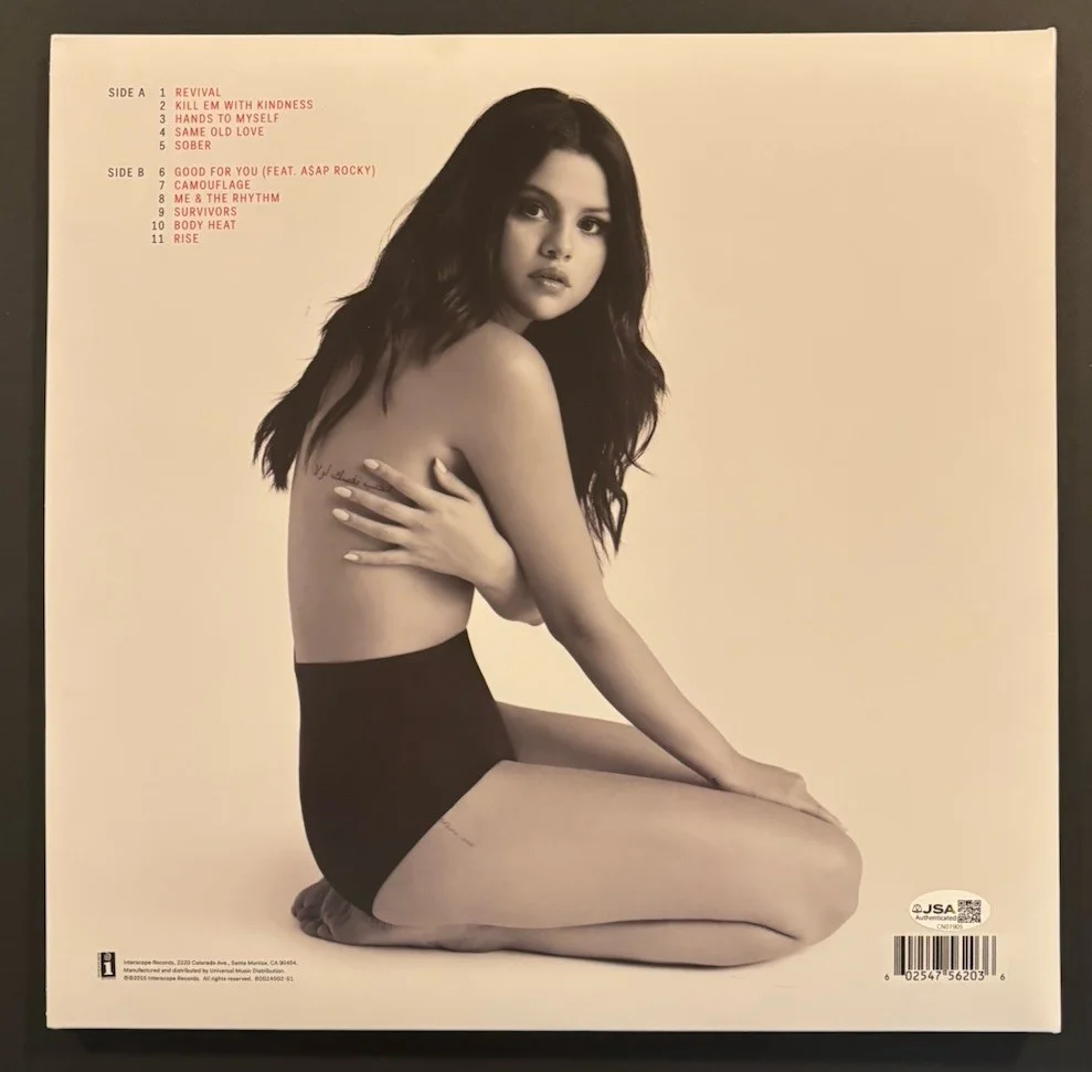 SELENA GOMEZ SIGNED REVIVAL VINYL LP JSA COA #CN01905, image 2