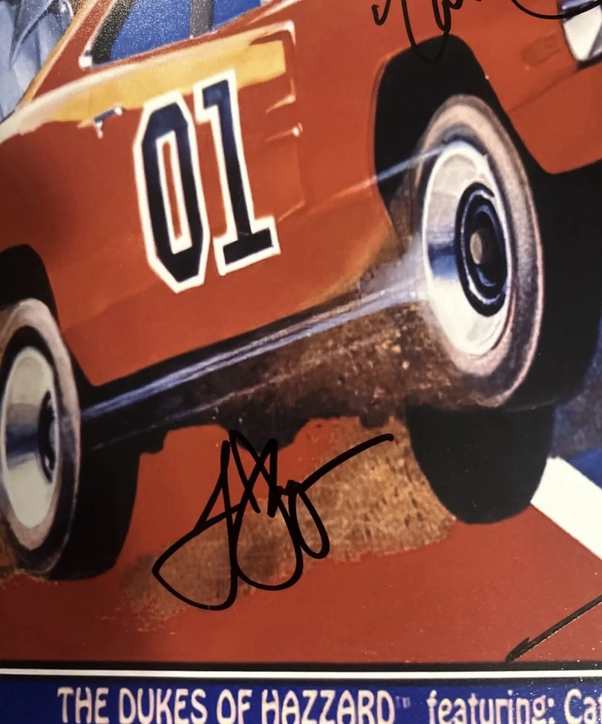 Catherine Bach John Schneider Tom Wopat — DUKES OF HAZZARD SIGNED 11x17 Photo Catherine Bach Wopat Schneider W/COA JSA, изображение 3