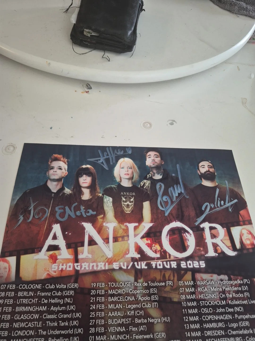 Ankor Rock Metal Band Musicians Signed 8x10 Photo, image 2
