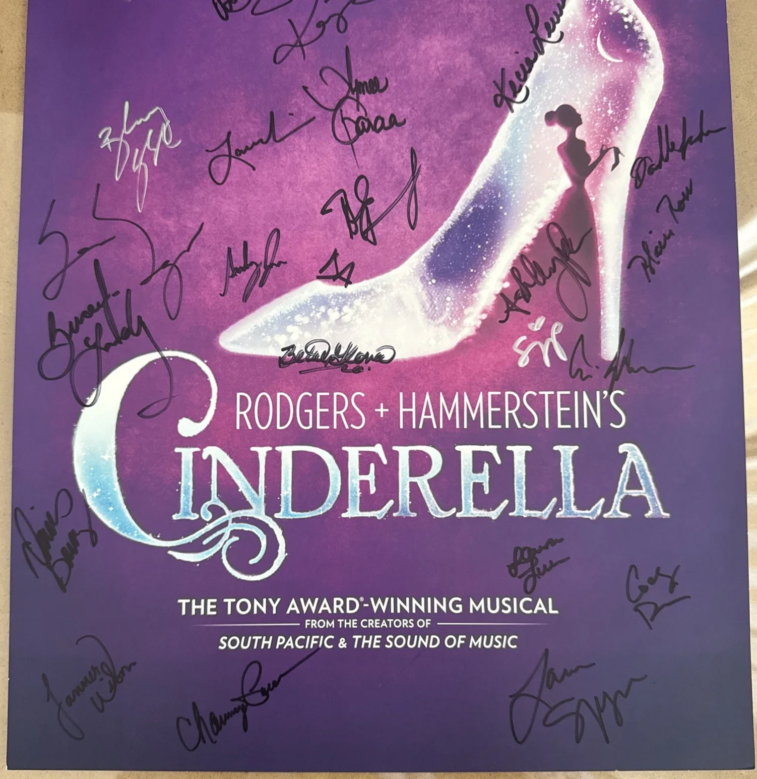 Kecia Lewis — Cinderella Poster National Tour Cast Signed 30 Signatures, image 3