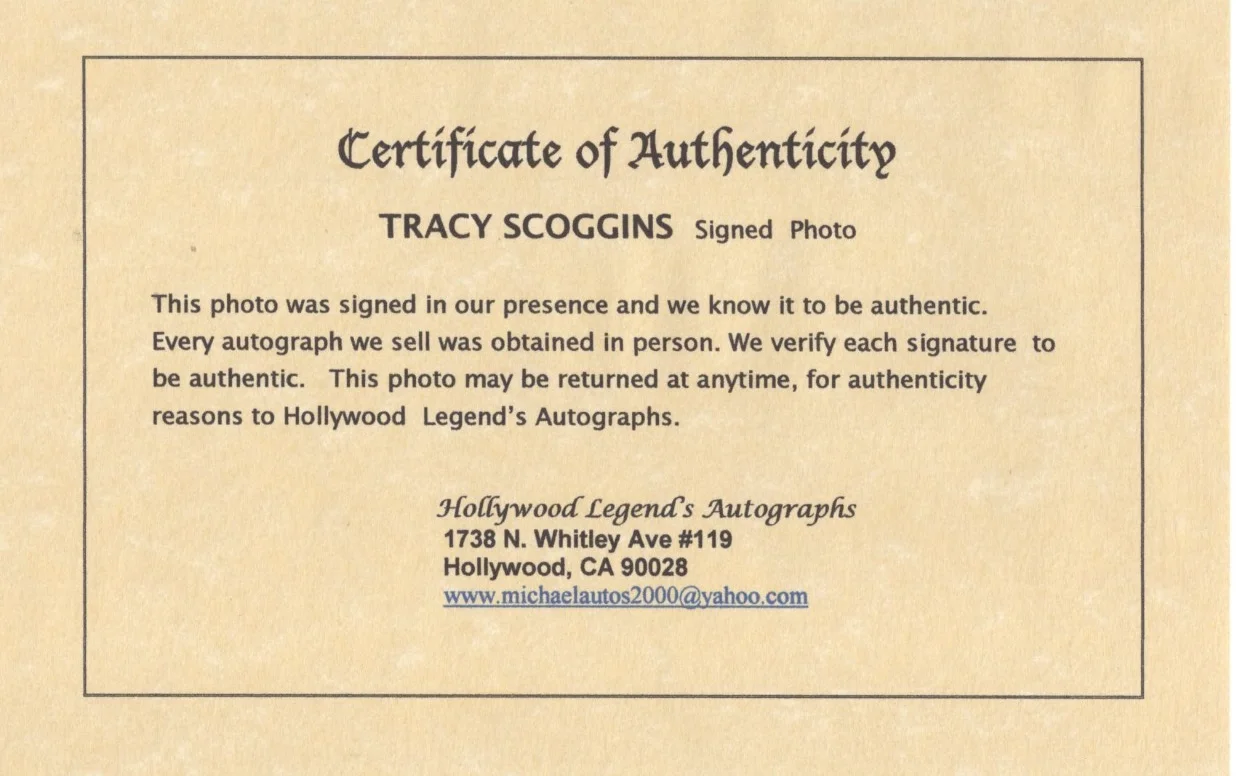 Tracy Scoggins — Tracy Scoggins Autographed Photo Color 8x10 Babylon 5 Highlander COA, image 2