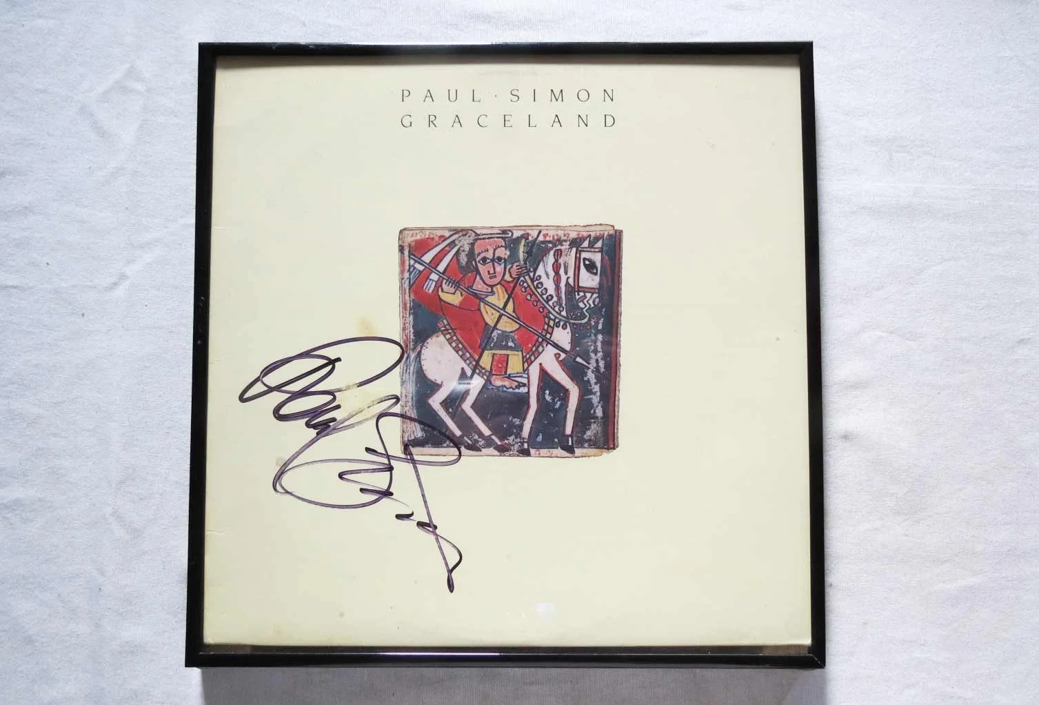 Paul Simon Signed Graceland Vinyl Record 1986 W/COA, image 2