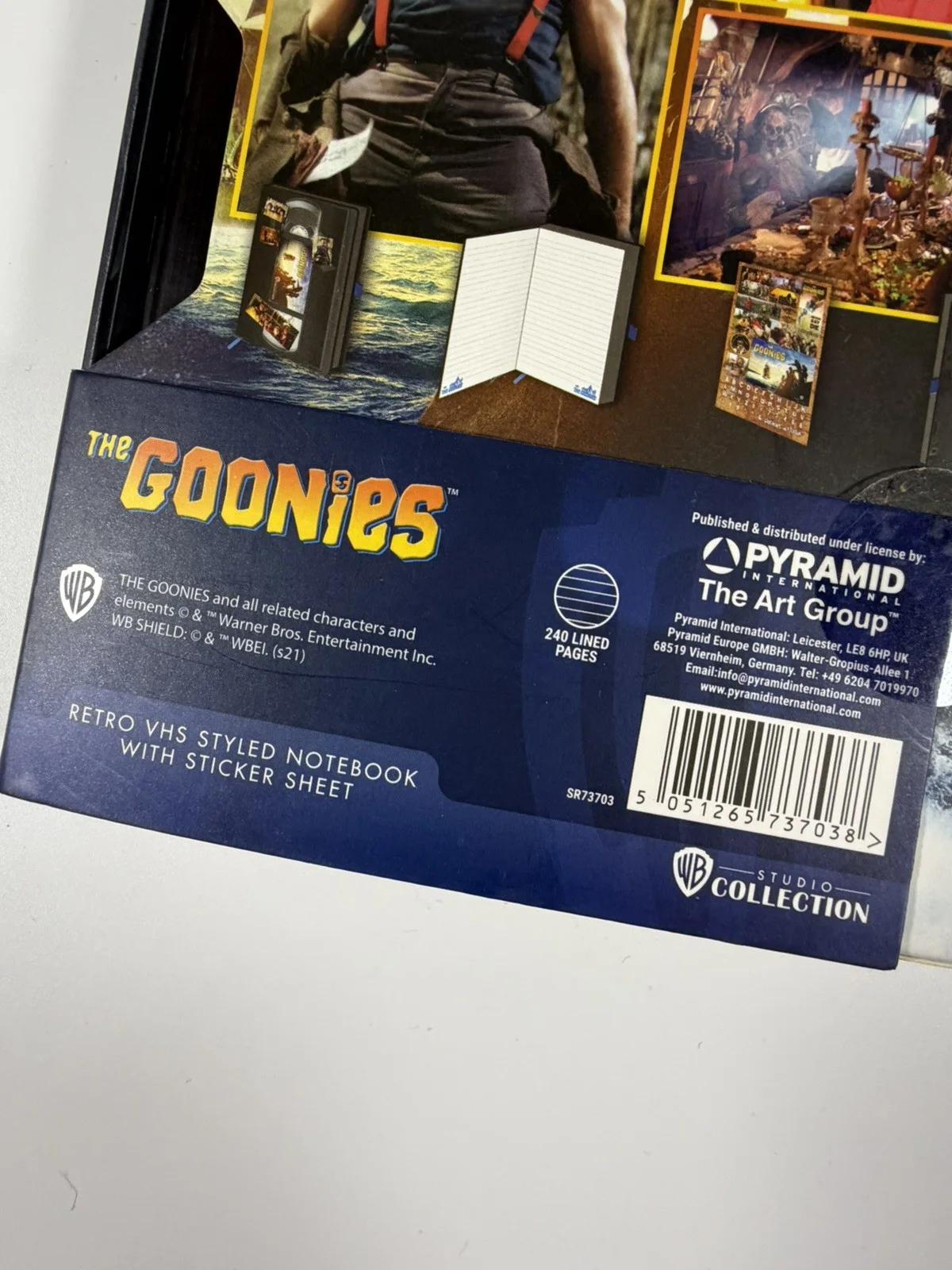The Goonies A5 NOTEBOOK + Slipcover 240 pages stickers sheet included, изображение 4