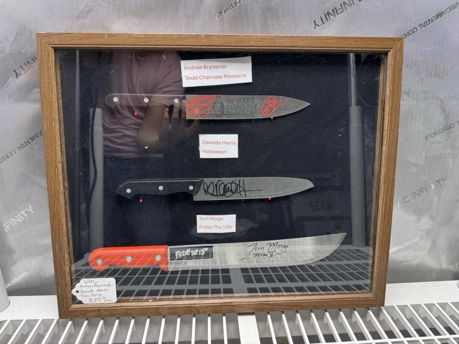 JSA Signed Knife Display – Texas Chainsaw Massacre, Halloween & Friday The 13th, image 2