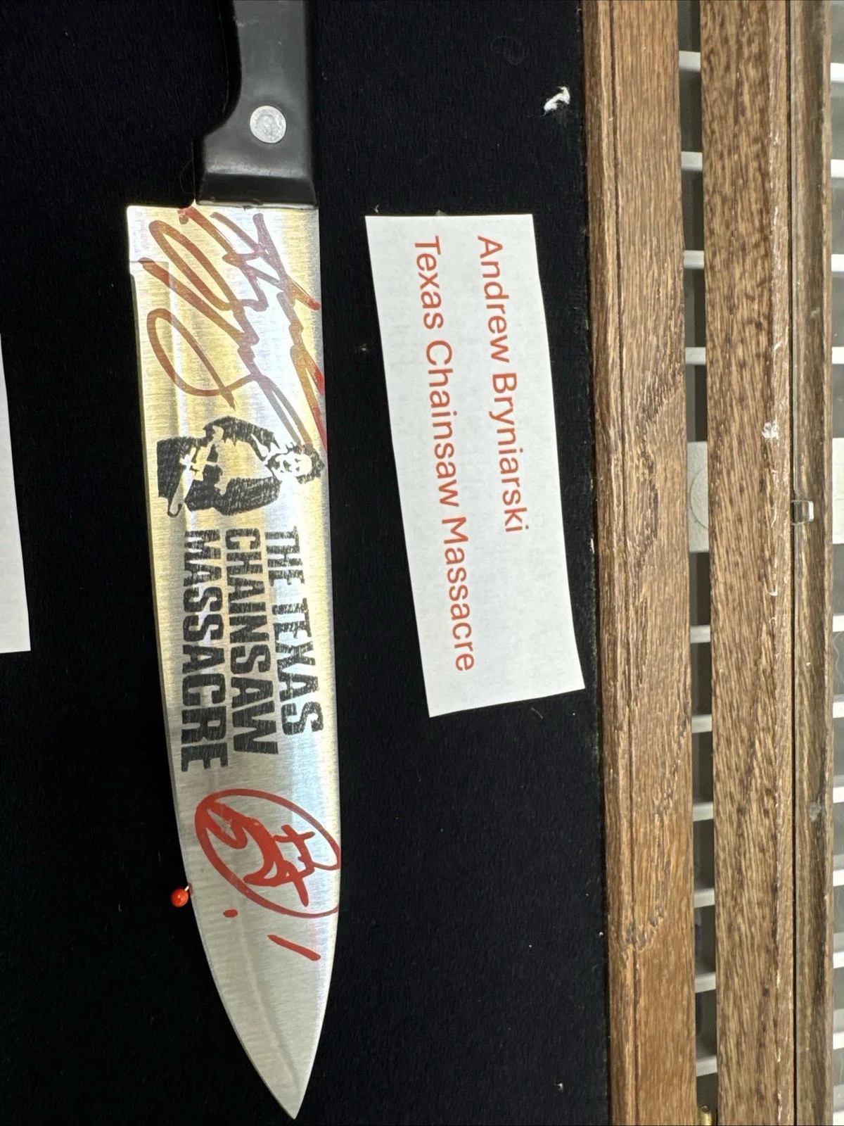JSA Signed Knife Display – Texas Chainsaw Massacre, Halloween & Friday The 13th, image 3