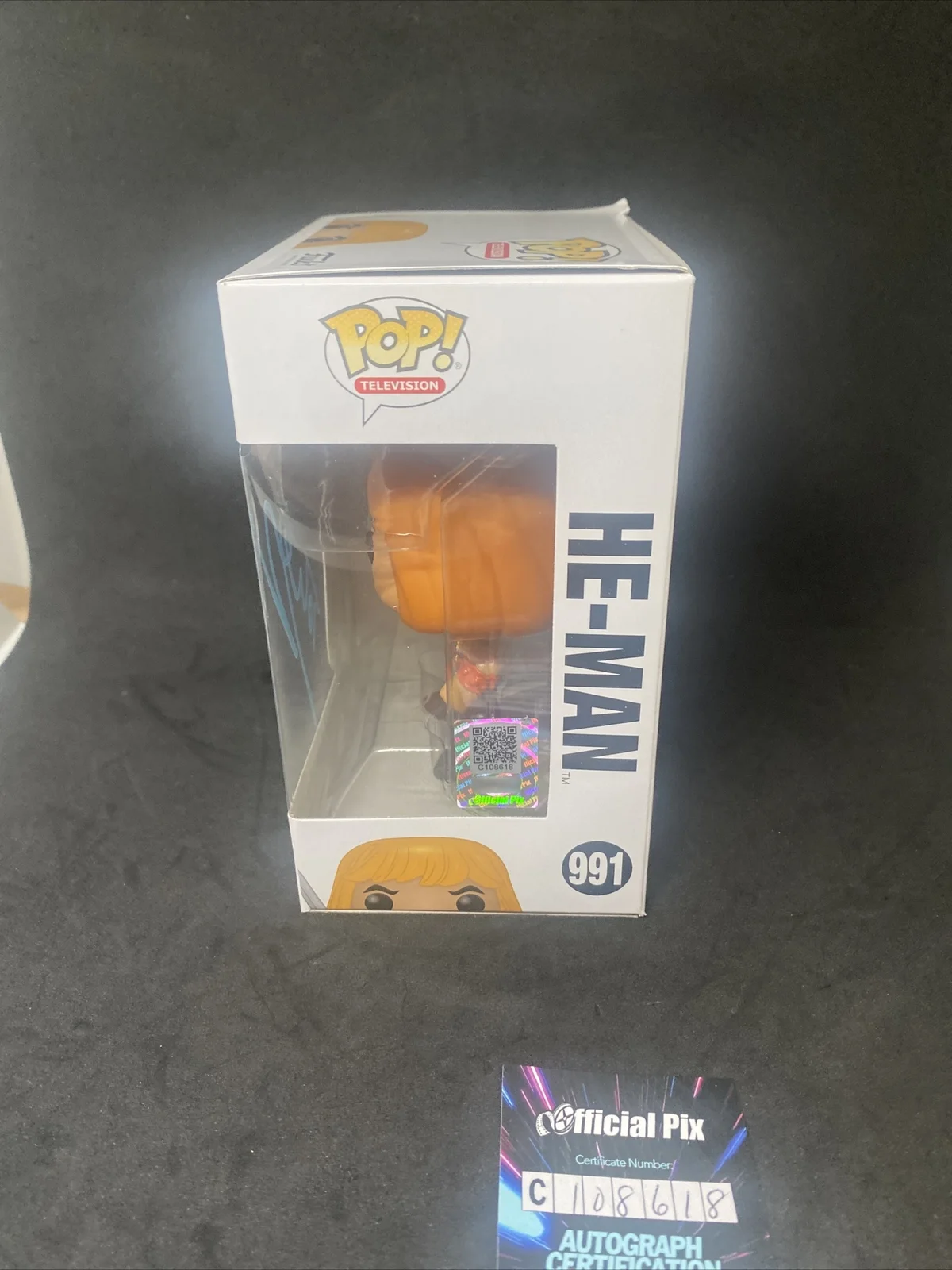 Dolph Lundgren — Dolph Lundgren signed He-Man Masters of the Universe Funko Pop! Official Pix, image 2
