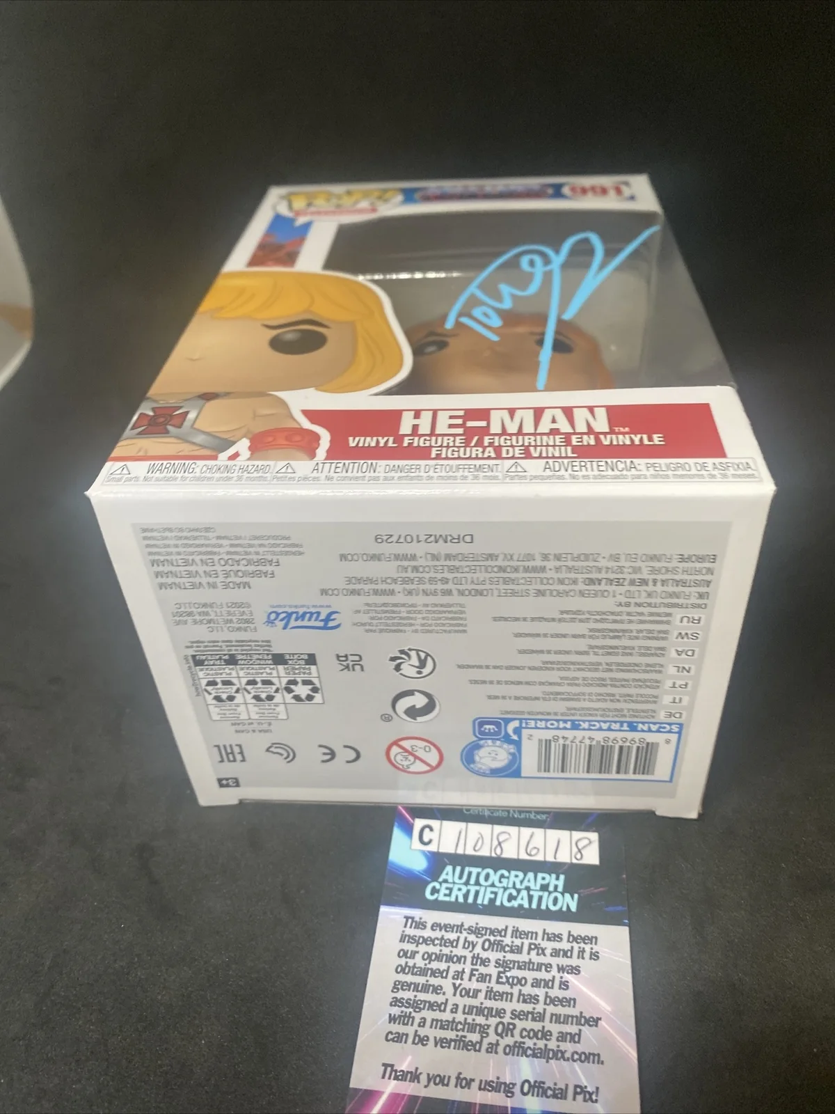 Dolph Lundgren — Dolph Lundgren signed He-Man Masters of the Universe Funko Pop! Official Pix, image 5