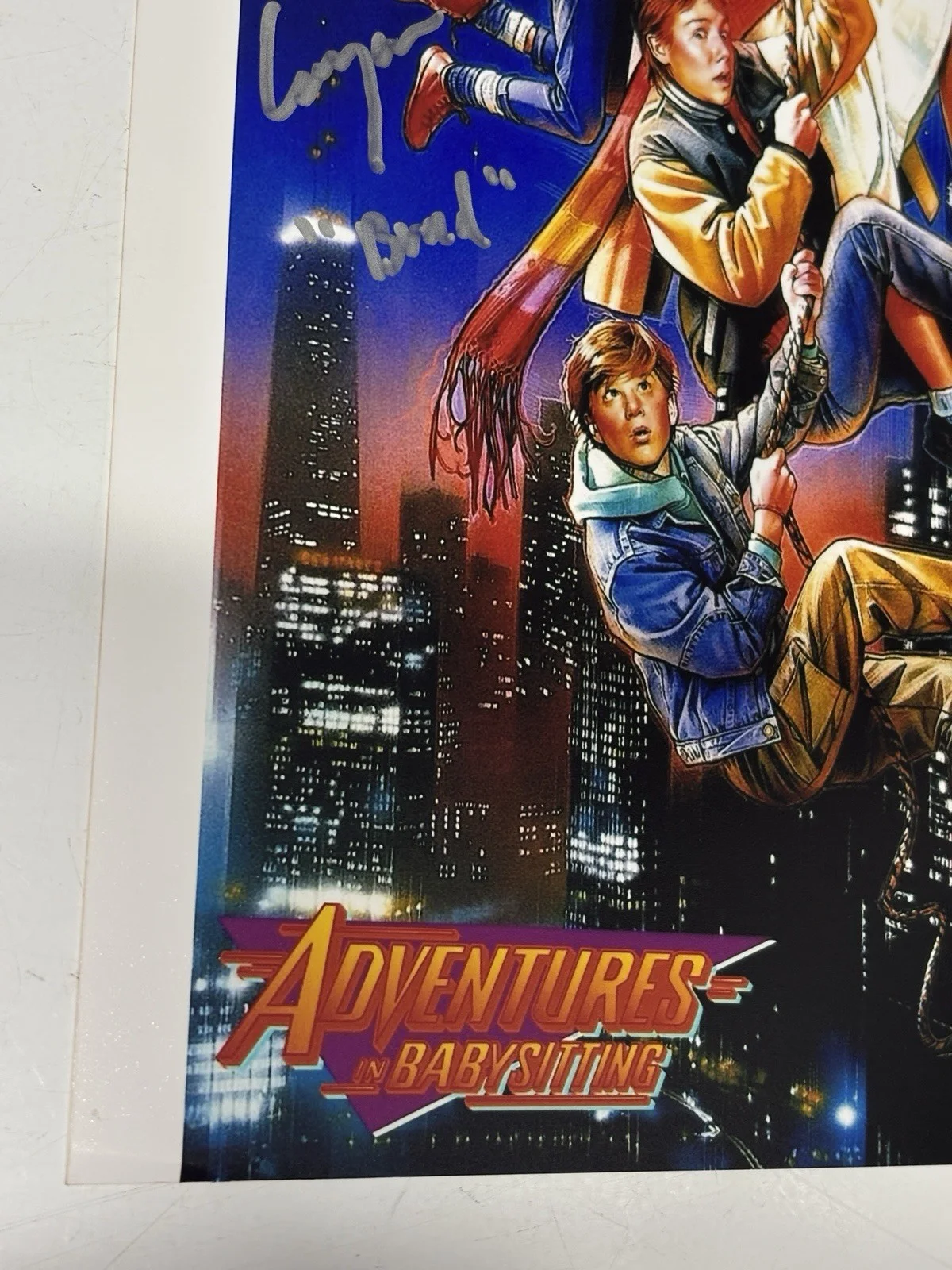 Keith Coogan Adventures In Babysitting 1987 Poster Signed 8 X 10 Brad Anderson, image 5