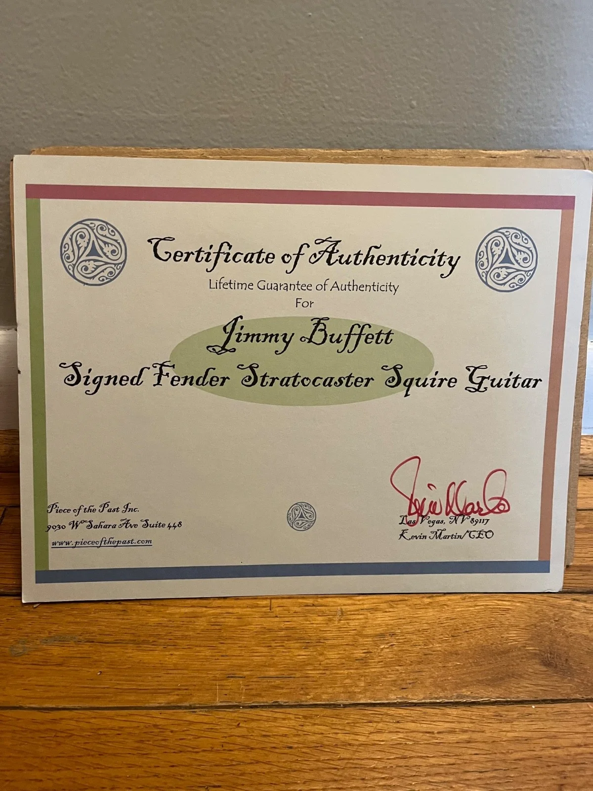 Jimmy Buffett — Jimmy Buffett Signed Autograph Fender Telecaster Guitar - Margaritaville PSA COA, image 3