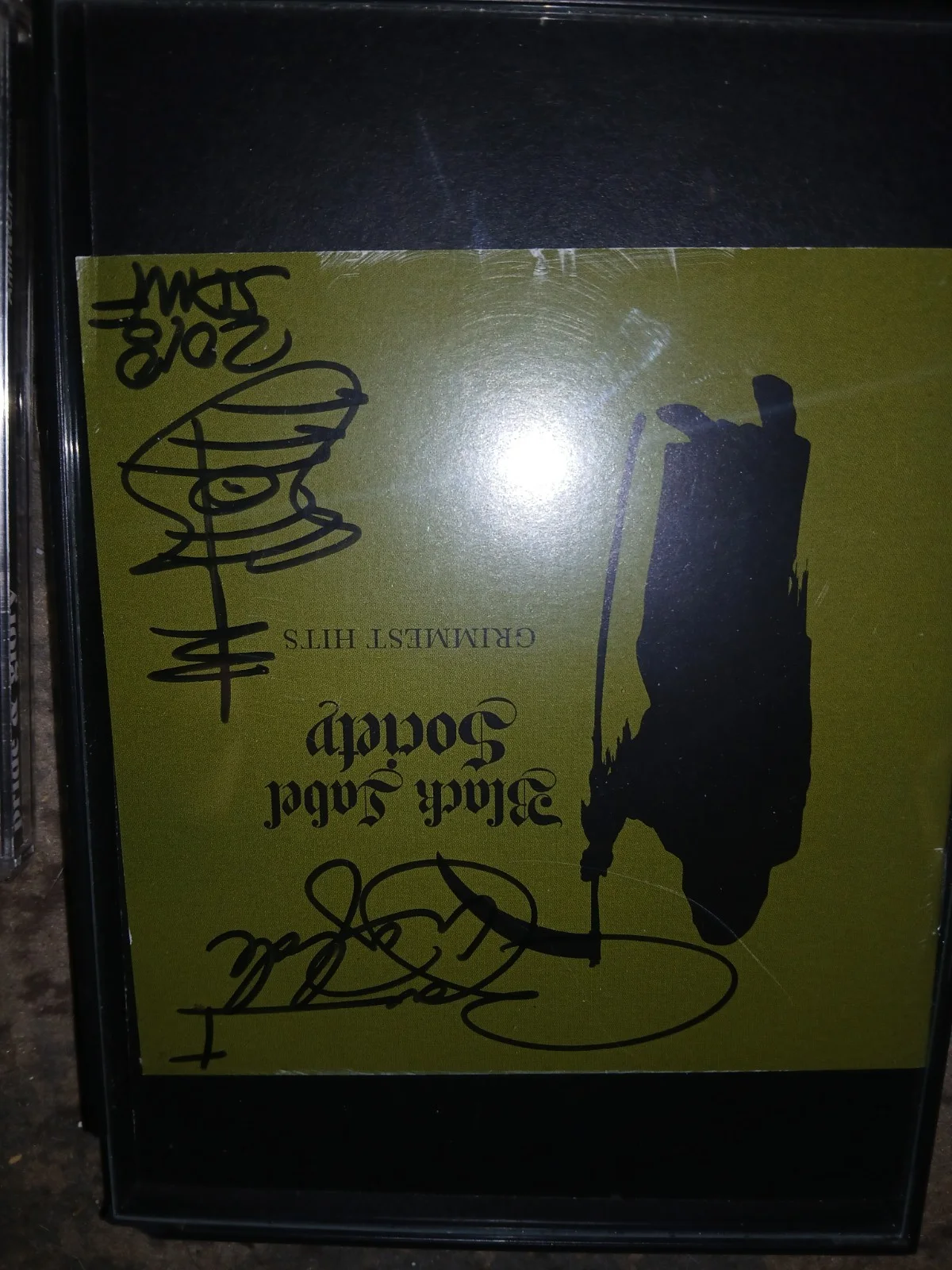 Black Label Society Signed Original CD Booklet Grimliest Hits, Pride & Glory, image 5