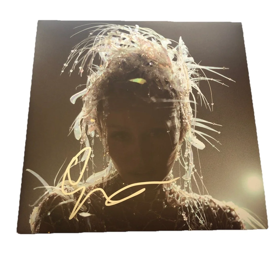 Miley Cyrus Signed Autographed Something Beautiful LP Vinyl Beckett COA, image 2