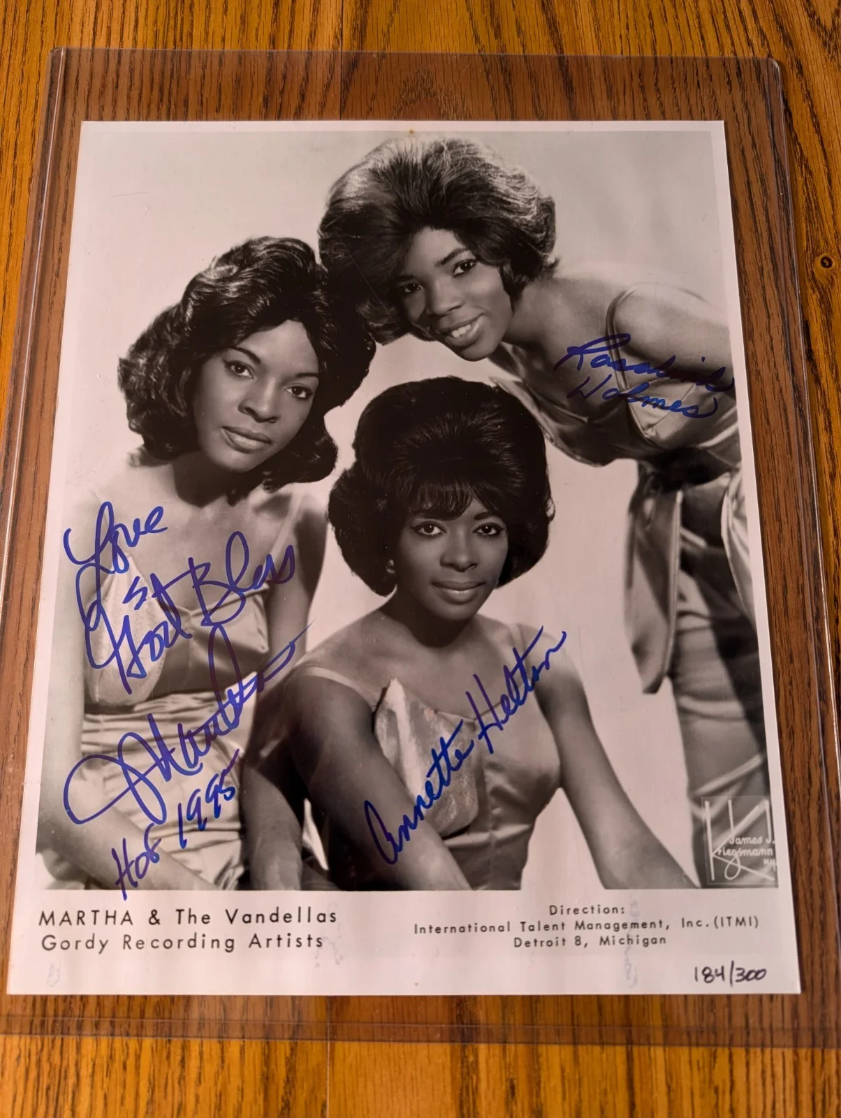 Martha Reeves, Annette Helton, Rosalind Holmes — MARTHA & THE VANDELLAS 10X12.5 Autographed Limited Edition Photo with COA