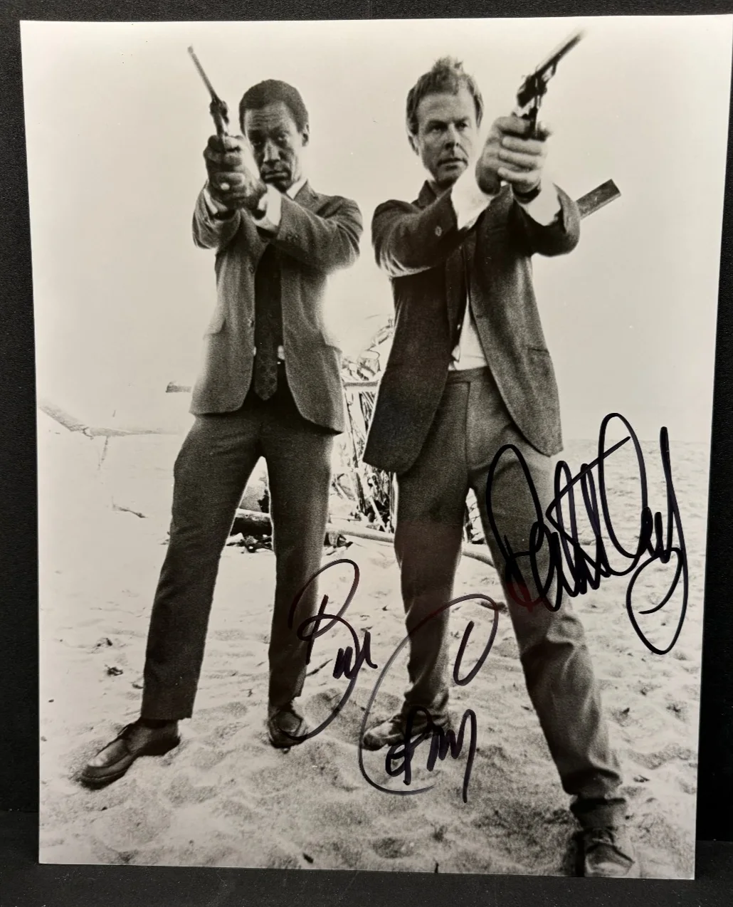 Bill Cosby & Robert Culp — Robert Culp Bill Cosby Signed I Spy Photo Autograph w COA 6I