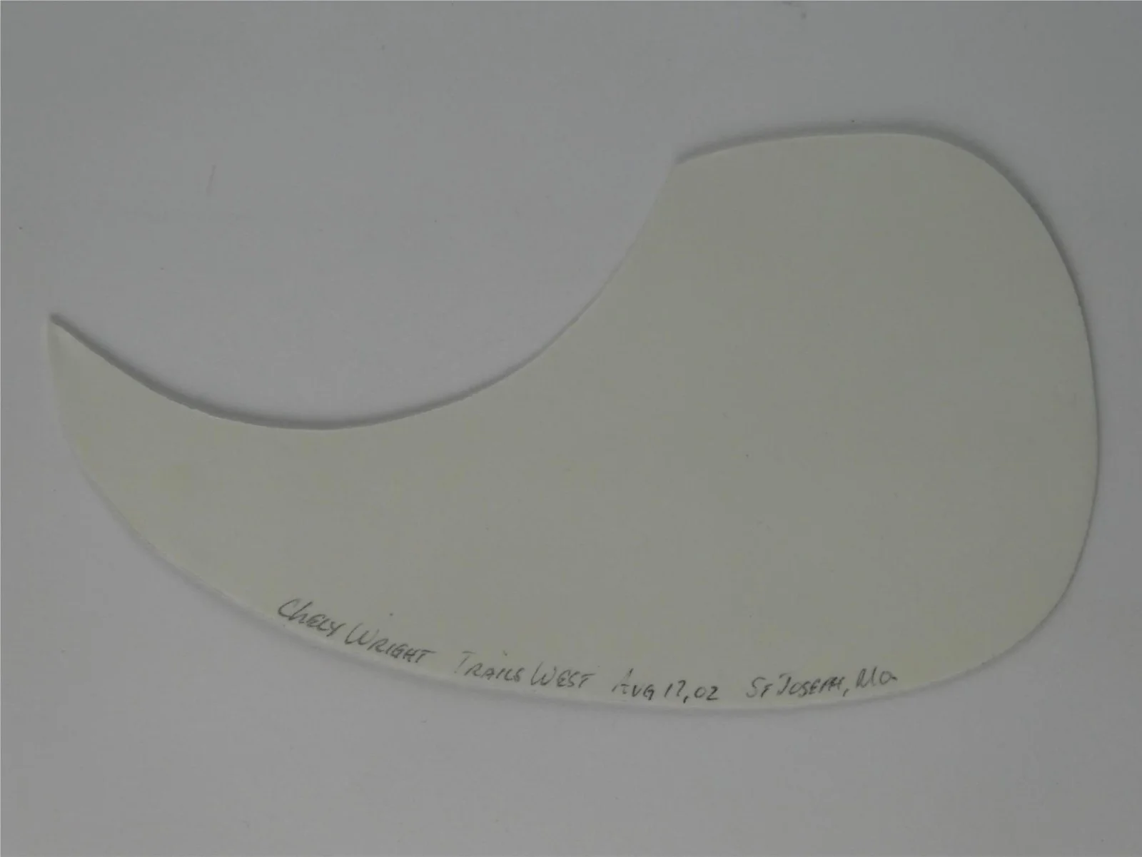 Chely Wright Signed White Guitar Pickguard Autographed, image 3