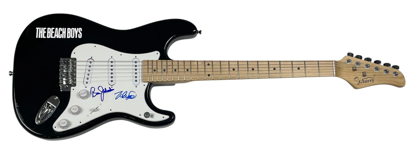 The Beach Boys Signed Autograph Electric Guitar Mike Love Bruce Johnston Beckett, image 2