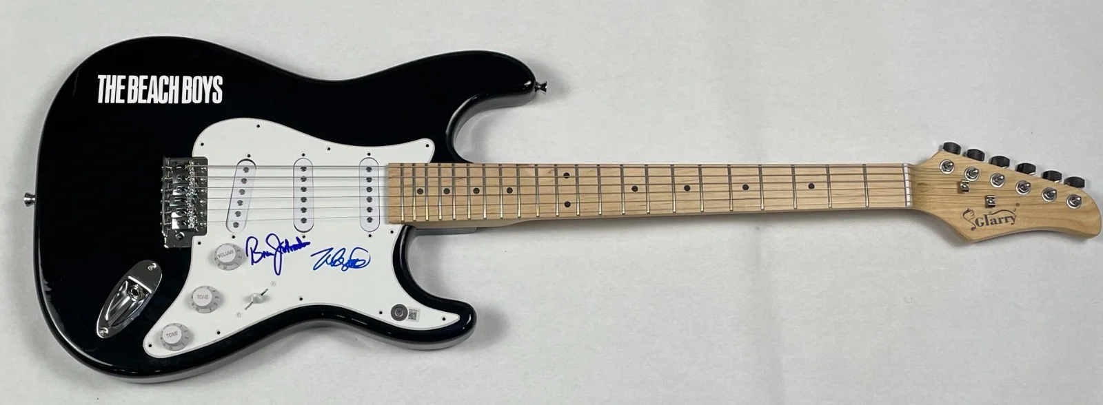 The Beach Boys Signed Autograph Electric Guitar Mike Love Bruce Johnston Beckett, image 3