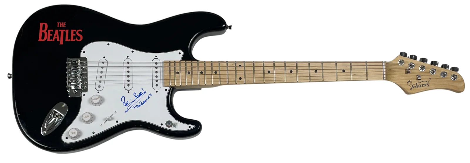 Pete Best The Beatles Signed Autograph Electric Guitar Band Drummer Beckett COA, image 2