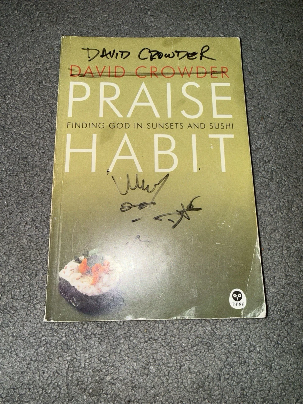 David Crowder AUTOGRAPH SIGNED Book Sketch Drawing CCM, image 5