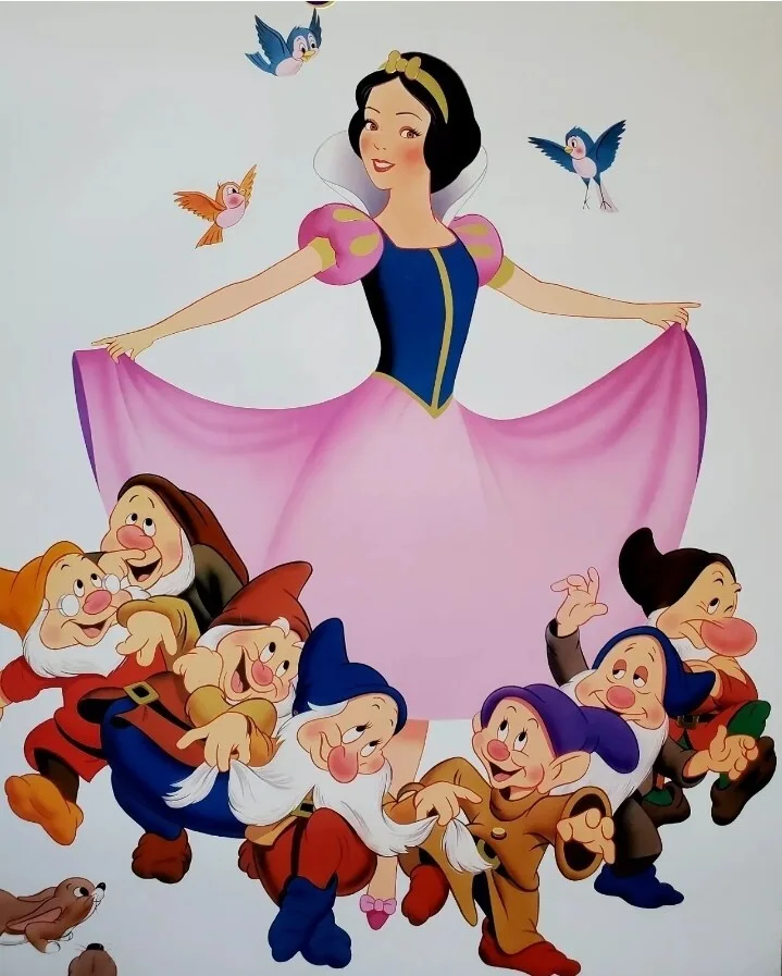SNOW WHITE - ROLLED ORIGINAL DISNEY US ONE SHEET POSTER 41"x27“ 50th ANNIVERSARY, изображение 2