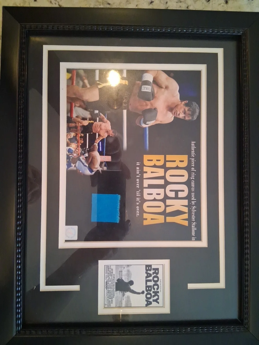 Sylvester Stallone — Sylvester Stallone Piece Of Matt Framed From Rocky Balboa, image 3