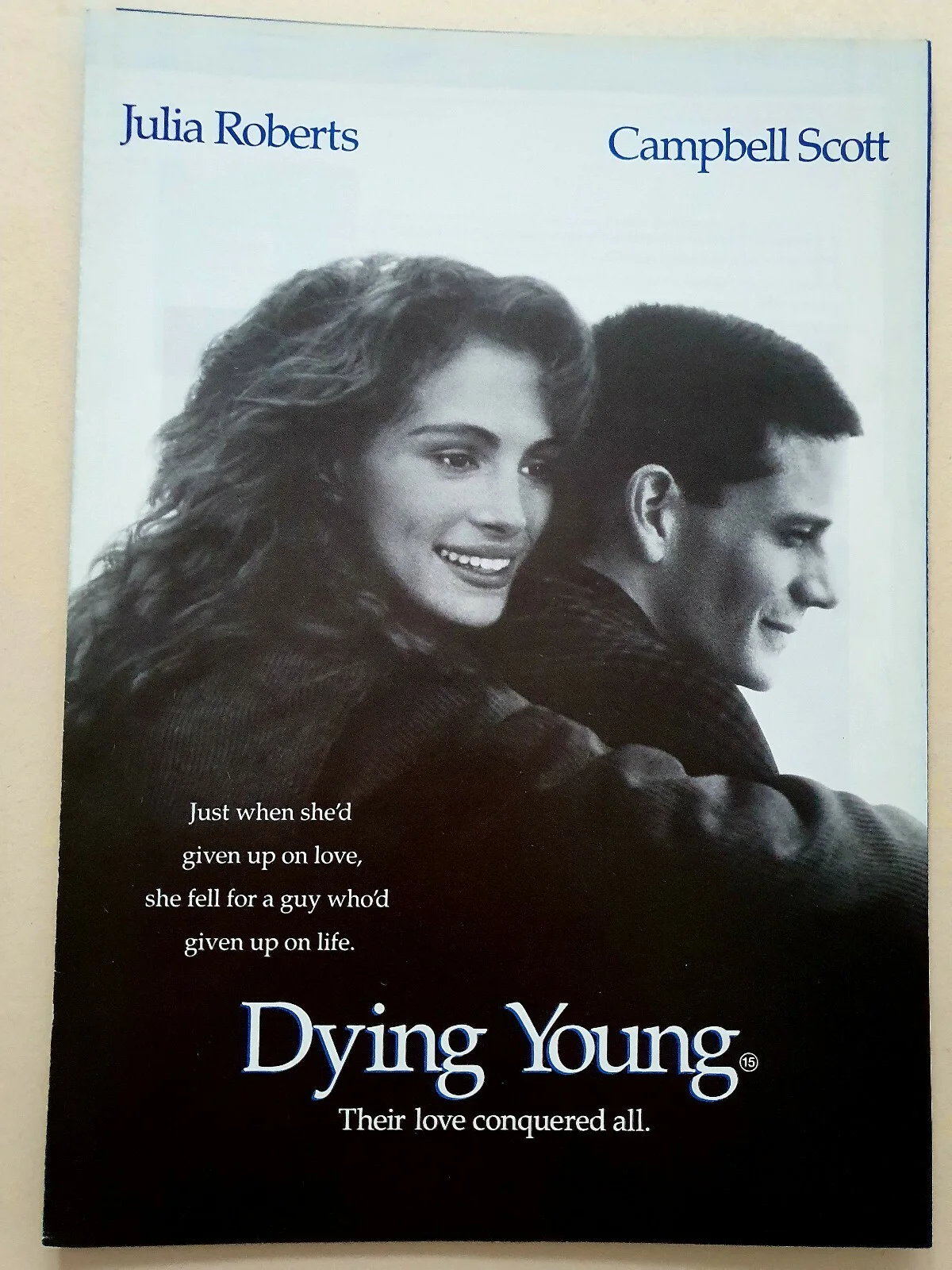 DYING YOUNG - VINTAGE GLOSSY CARD SYNOPSIS & PRESSBOOK - JULIA ROBERTS, изображение 4