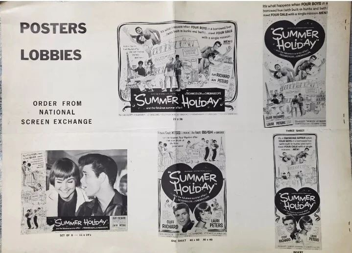 SUMMER HOLIDAY - EXTREMELY RARE DELUXE VINTAGE 1963 US PRESSBOOK - CLIFF RICHARD, image 3