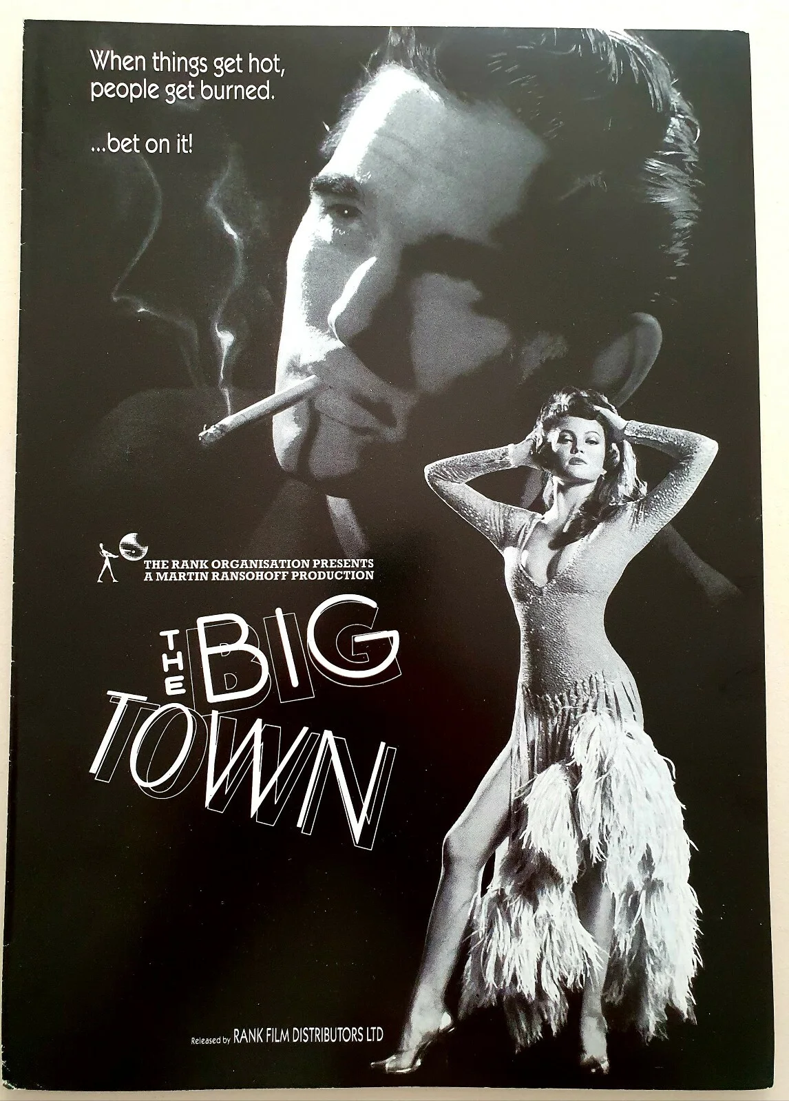 THE BIG TOWN - VINTAGE PRESSBOOK & SYNOPSIS BOOKLET - MATT DILLON, DIANE LANE, изображение 4