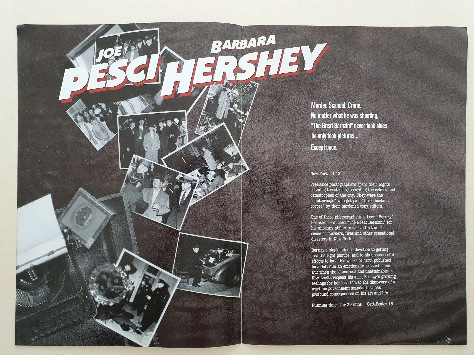 THE PUBLIC EYE - 2 VINTAGE ORIGINAL UK PRESS SYNOPSIS BOOKLETS - BARBRA HERSHEY, изображение 2