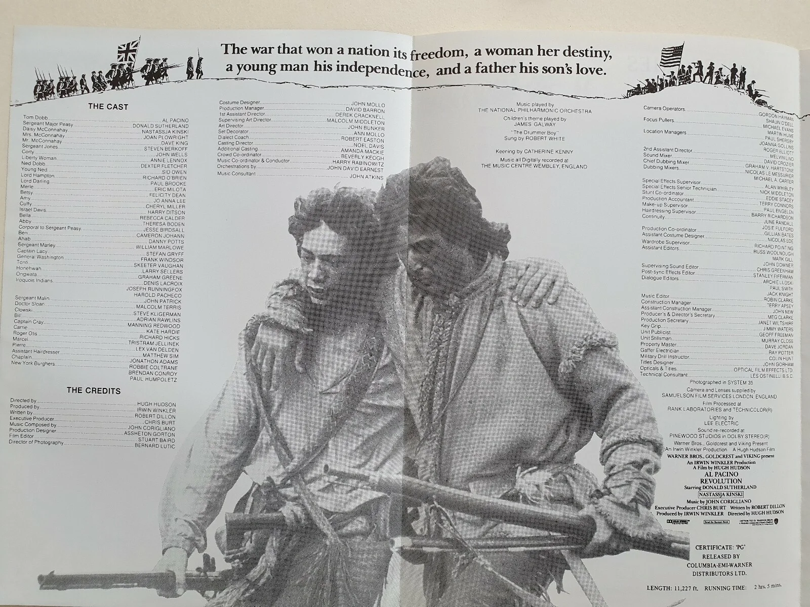 REVOLUTION - VINTAGE ORIGINAL UK PRESSBOOK - AL PACINO, NASTASSJA KINSKI, image 2