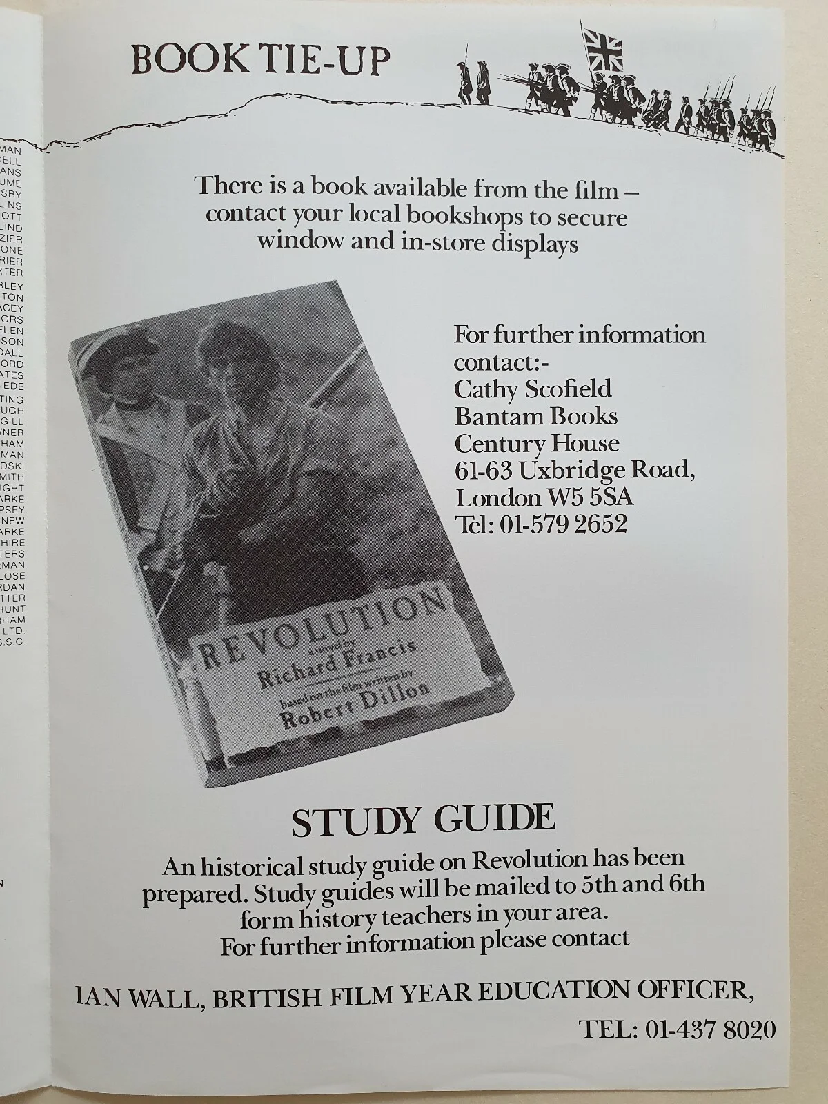REVOLUTION - VINTAGE ORIGINAL UK PRESSBOOK - AL PACINO, NASTASSJA KINSKI, image 5