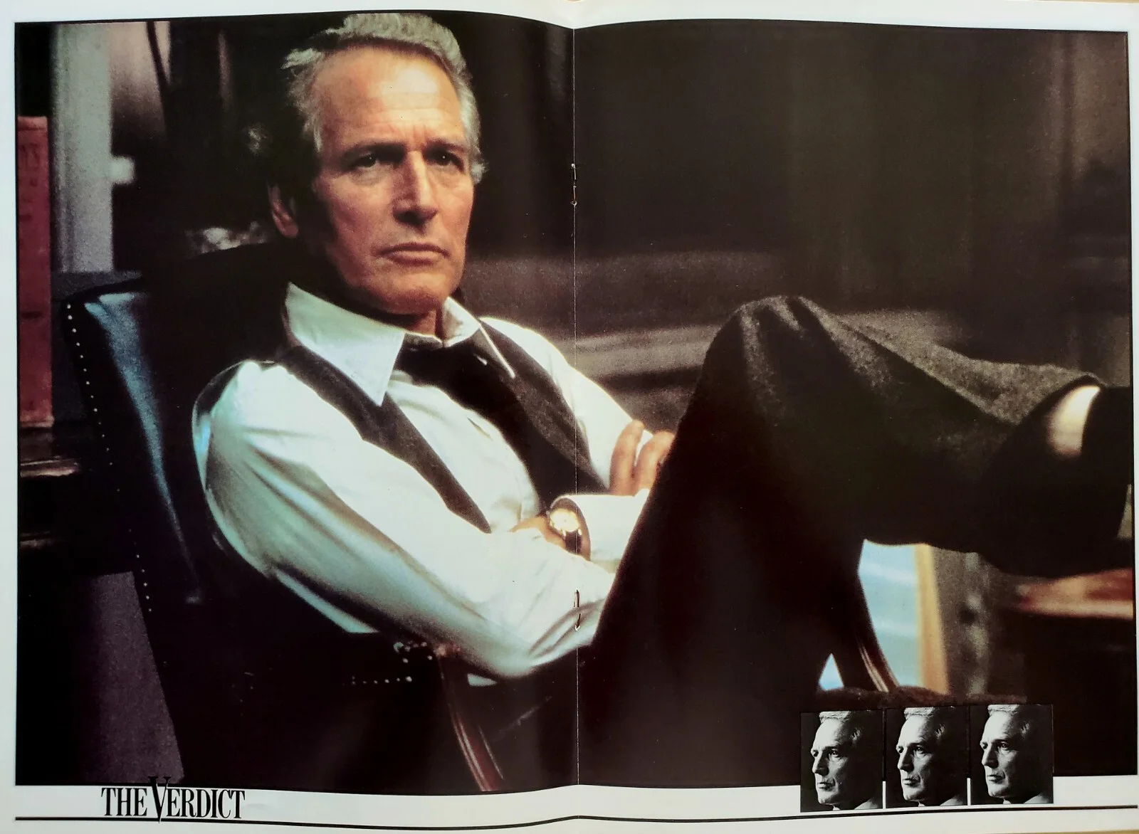 THE VERDICT - VINTAGE 1983 SOUVENIR BROCHURE - PAUL NEWMAN, C. RAMPLING - JAPAN, изображение 3