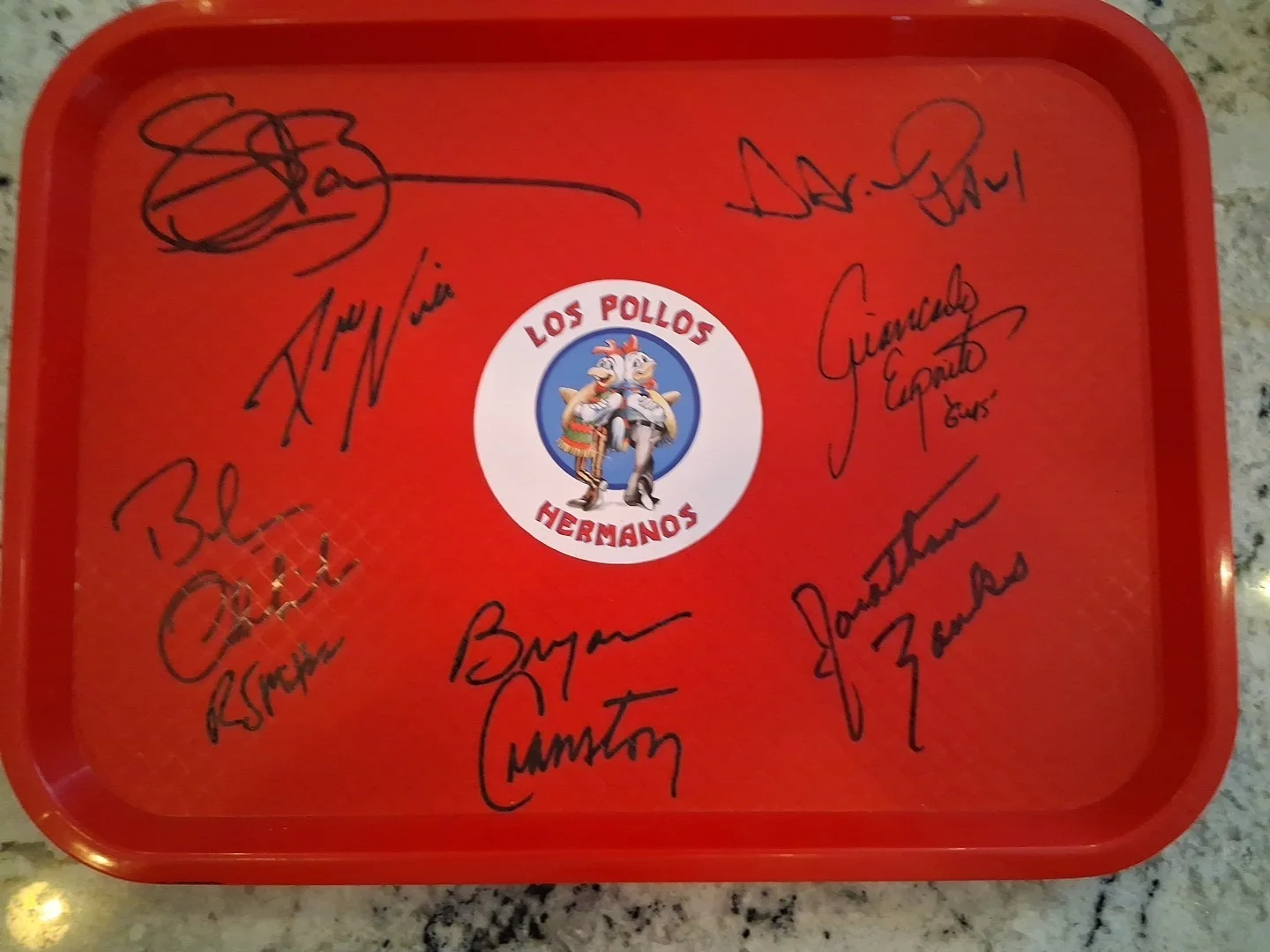 Bryan Cranston, Giancarlo Esposito — Bryan Cranston , Giancarlo Esposito And 5 Other Signatures All Authenticated...