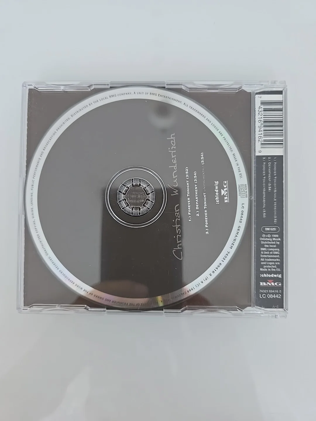 WUNDERLICH CD Autograph Signed Original, изображение 2