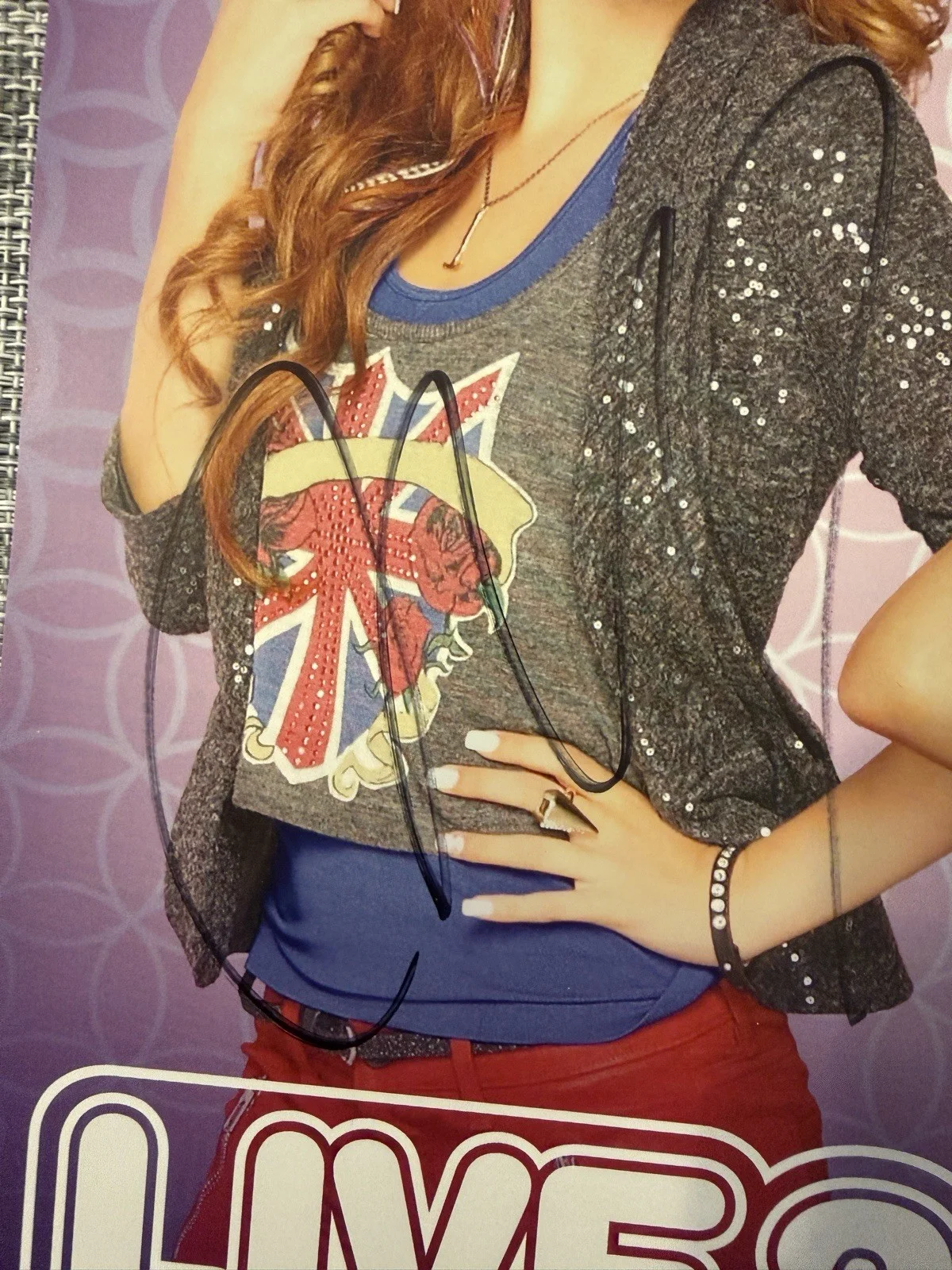 Zendaya & Bella Thorne Signed Poster 11x17 Autograph, image 3