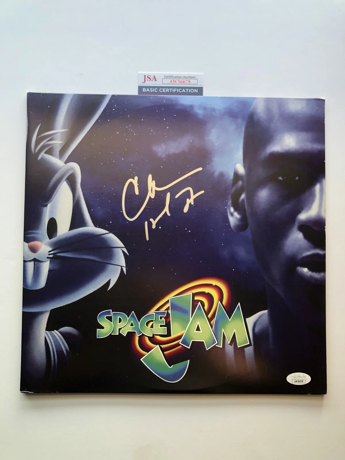 Charles Barkley Signed Autographed Space Jam Movie Sound Track Vinyl JSA COA, изображение 2