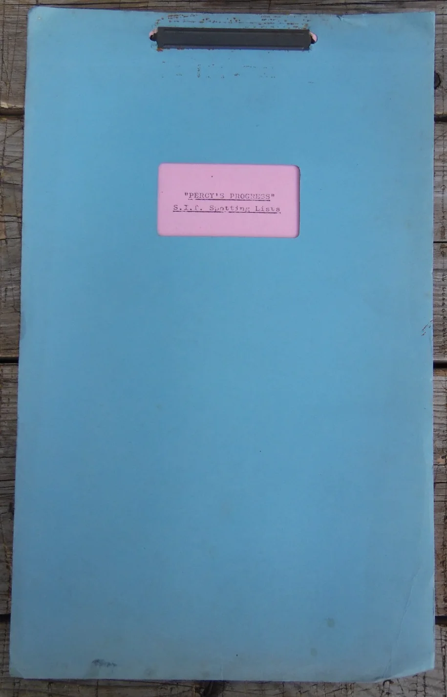 Vintage "PERCY'S PROGRESS" Spotting Lists Original Movie Script 1974, image 2
