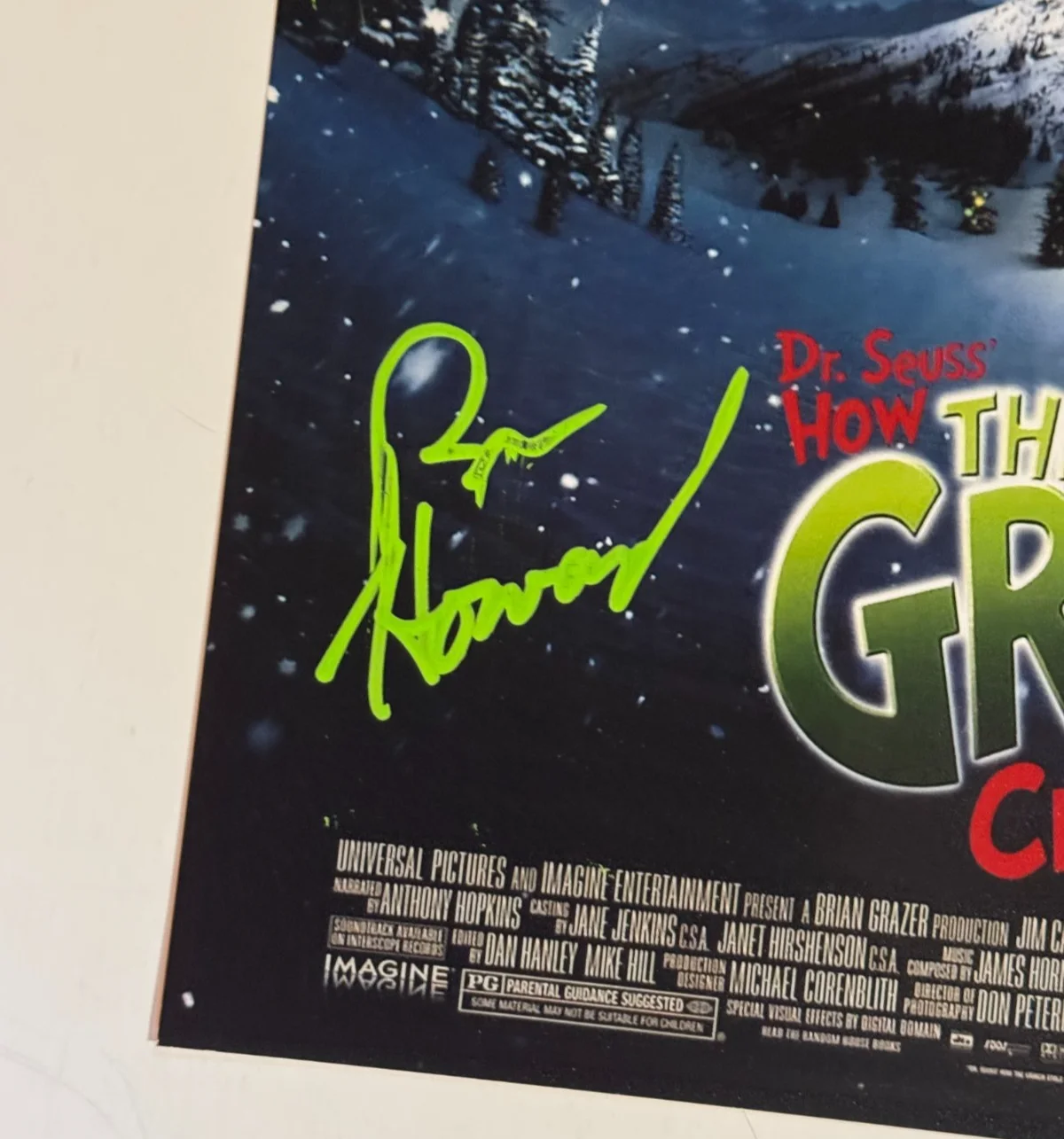 Ron Howard — Ron Howard Signed Autographed How the Grinch Stole Christmas 11x17 Poster OCCM, image 3