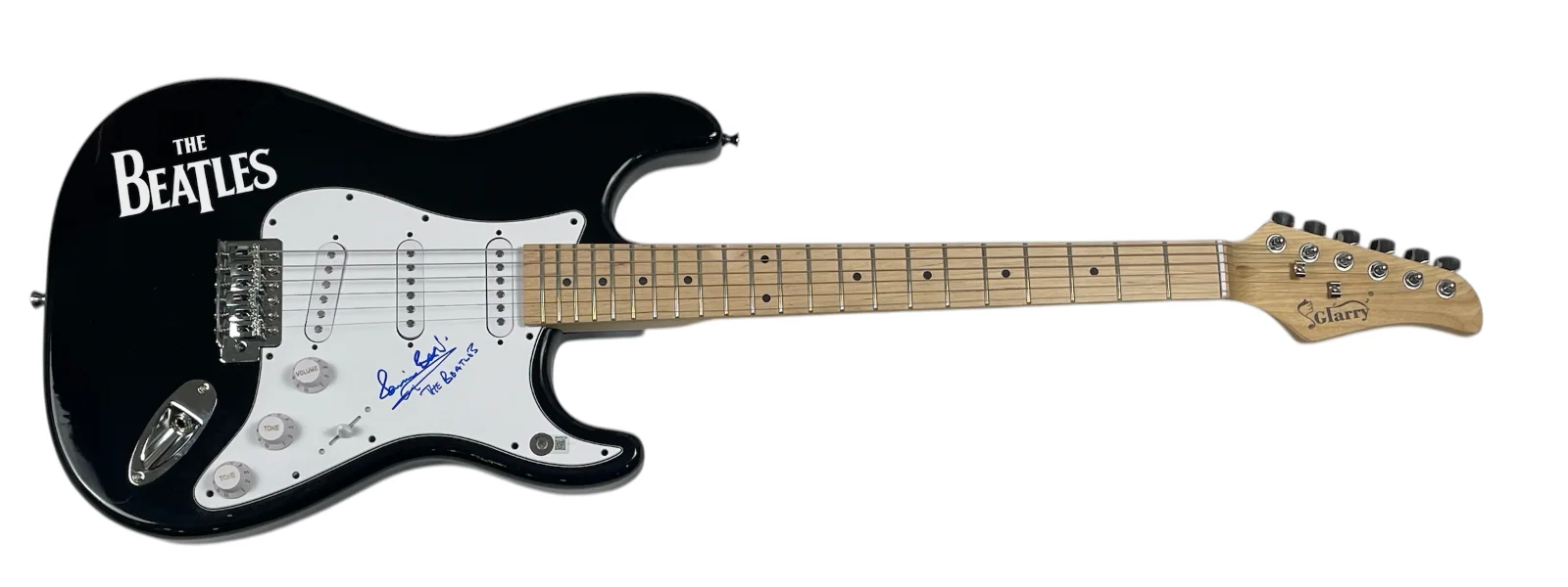 Pete Best The Beatles Signed Autograph Electric Guitar 1st Drummer Beckett COA, image 2