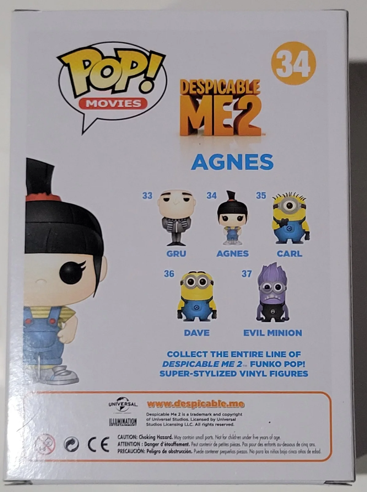 Elsie Fisher — ELSIE FISHER Signed Funko Pop AGNES 34 Despicable Me 2 Figure w/ Inscription BAS, изображение 4